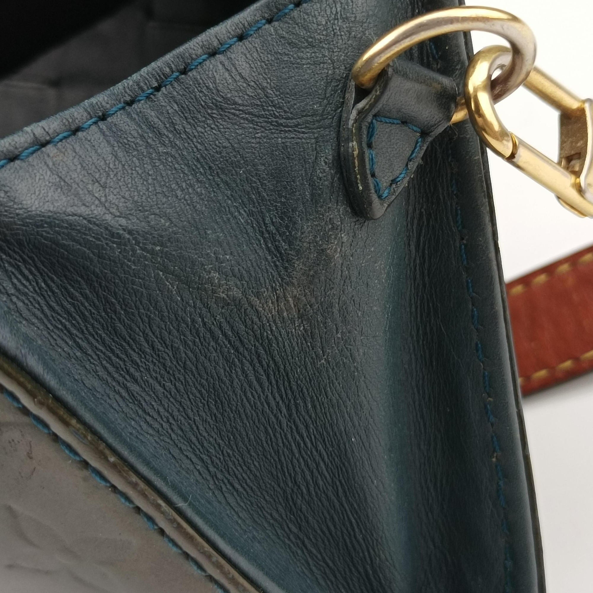 Secondhand Louis Vuitton Sunset Boulevard Green Vernis M93542 handbag | stylenewstar