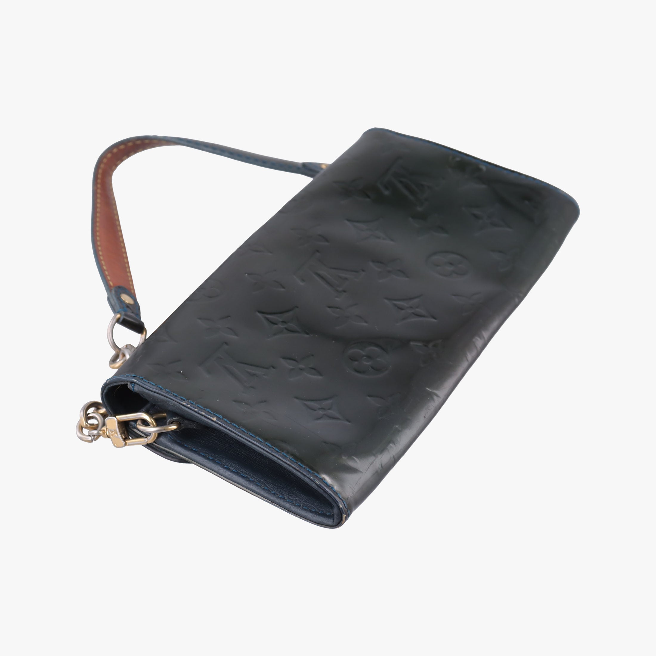 Secondhand Louis Vuitton Sunset Boulevard Green Vernis M93542 handbag | stylenewstar