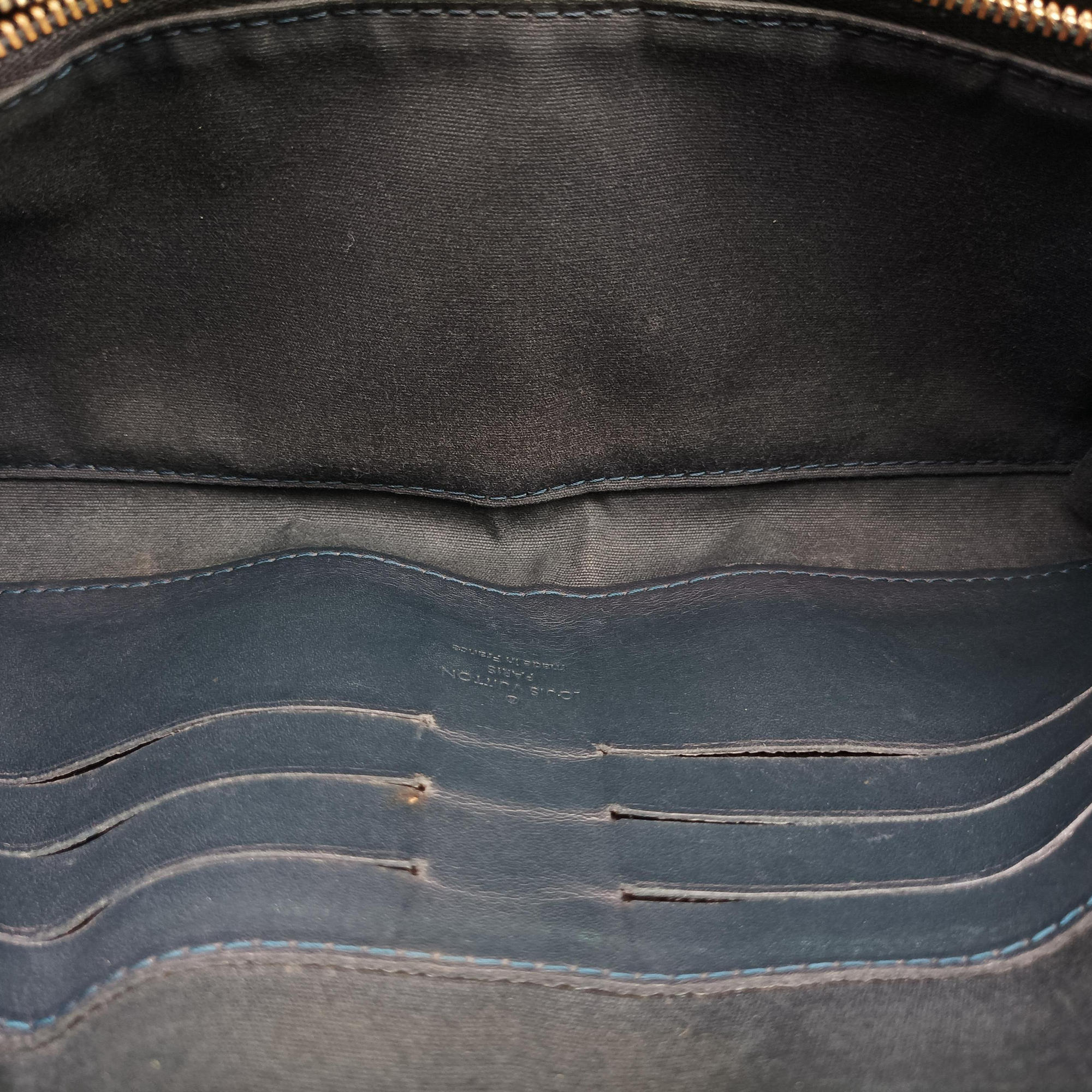Secondhand Louis Vuitton Sunset Boulevard Green Vernis M93542 handbag | stylenewstar