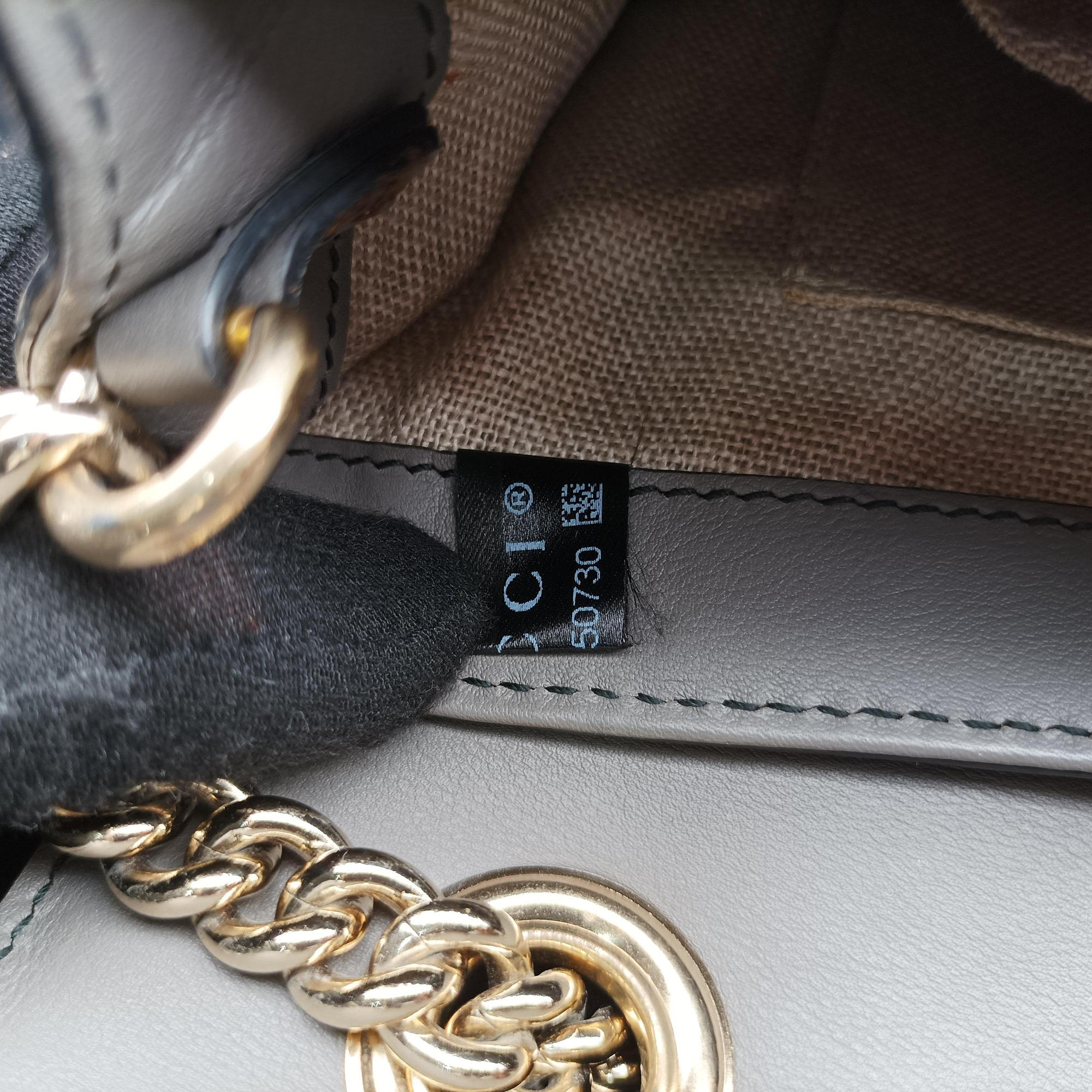 Pre-owned Gucci Emily Grey Leather 449635 shoulderbag | stylenewstar