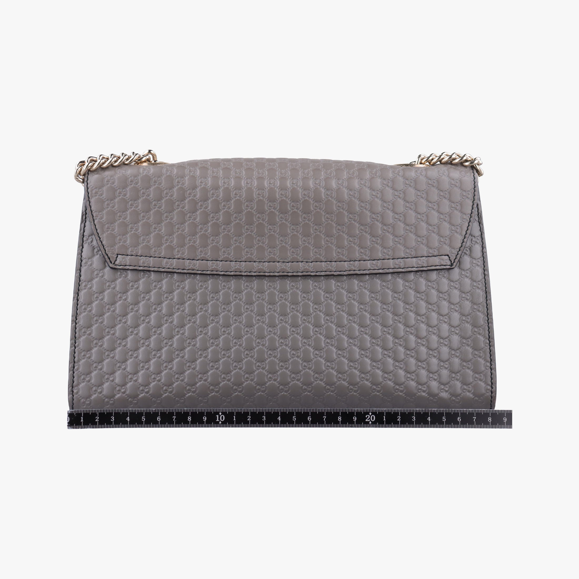 Pre-owned Gucci Emily Grey Leather 449635 shoulderbag | stylenewstar