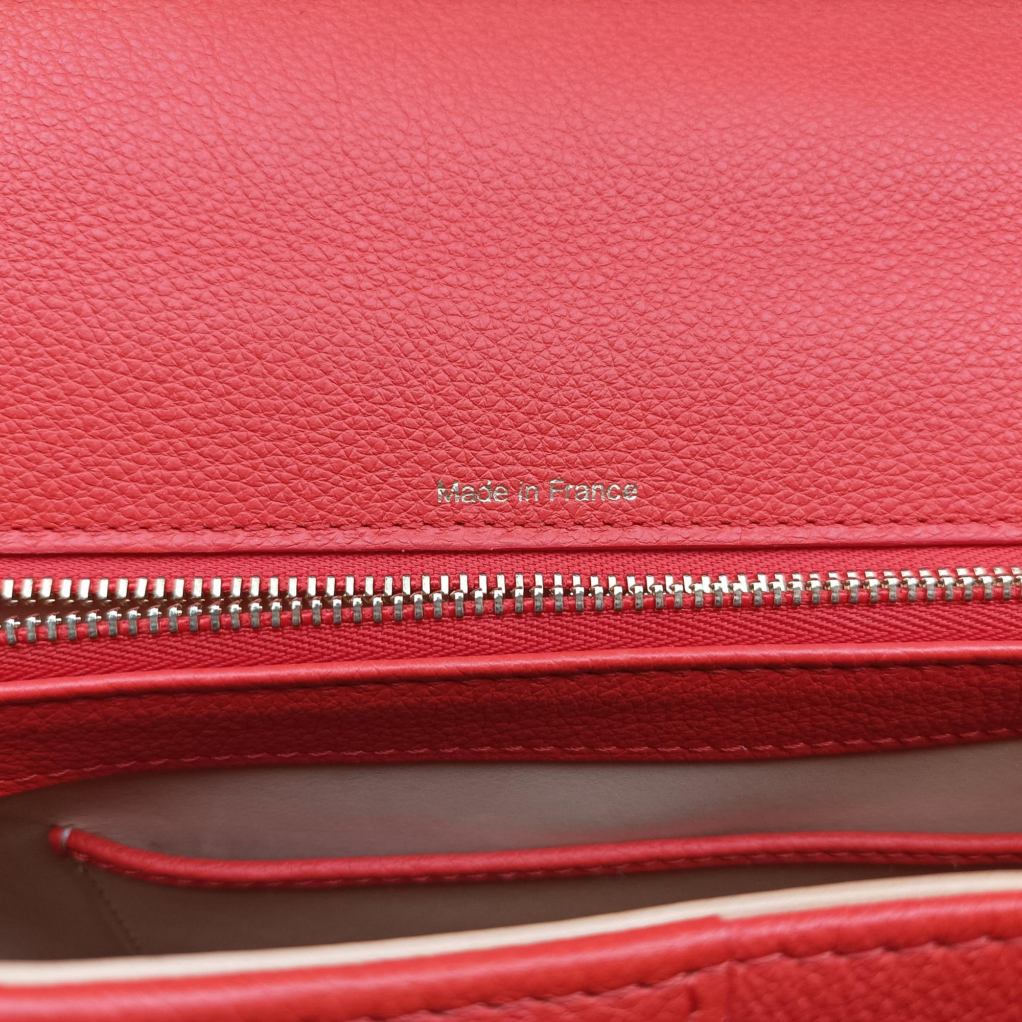 Pre-owned Delvaux Brillon MM Orange leather  shoulderbag | stylenewstar