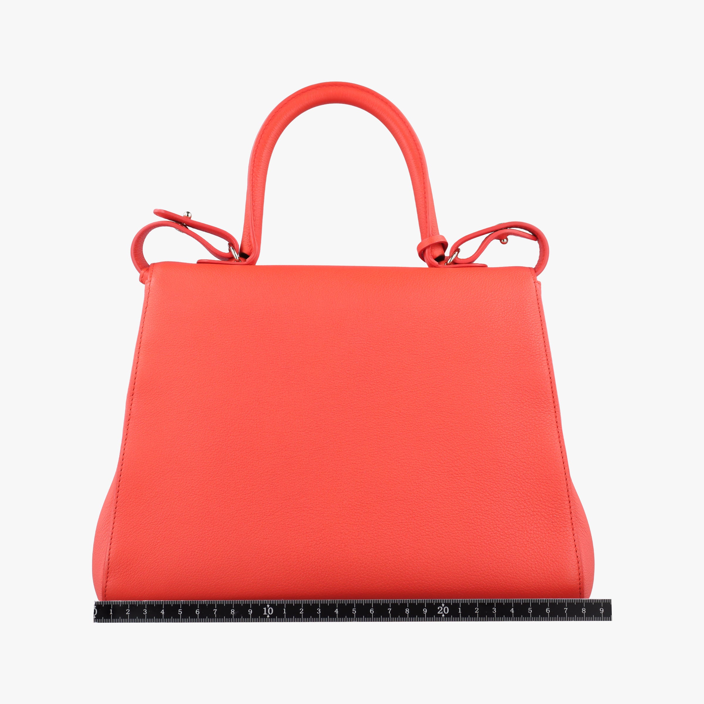 Pre-owned Delvaux Brillon MM Orange leather  shoulderbag | stylenewstar