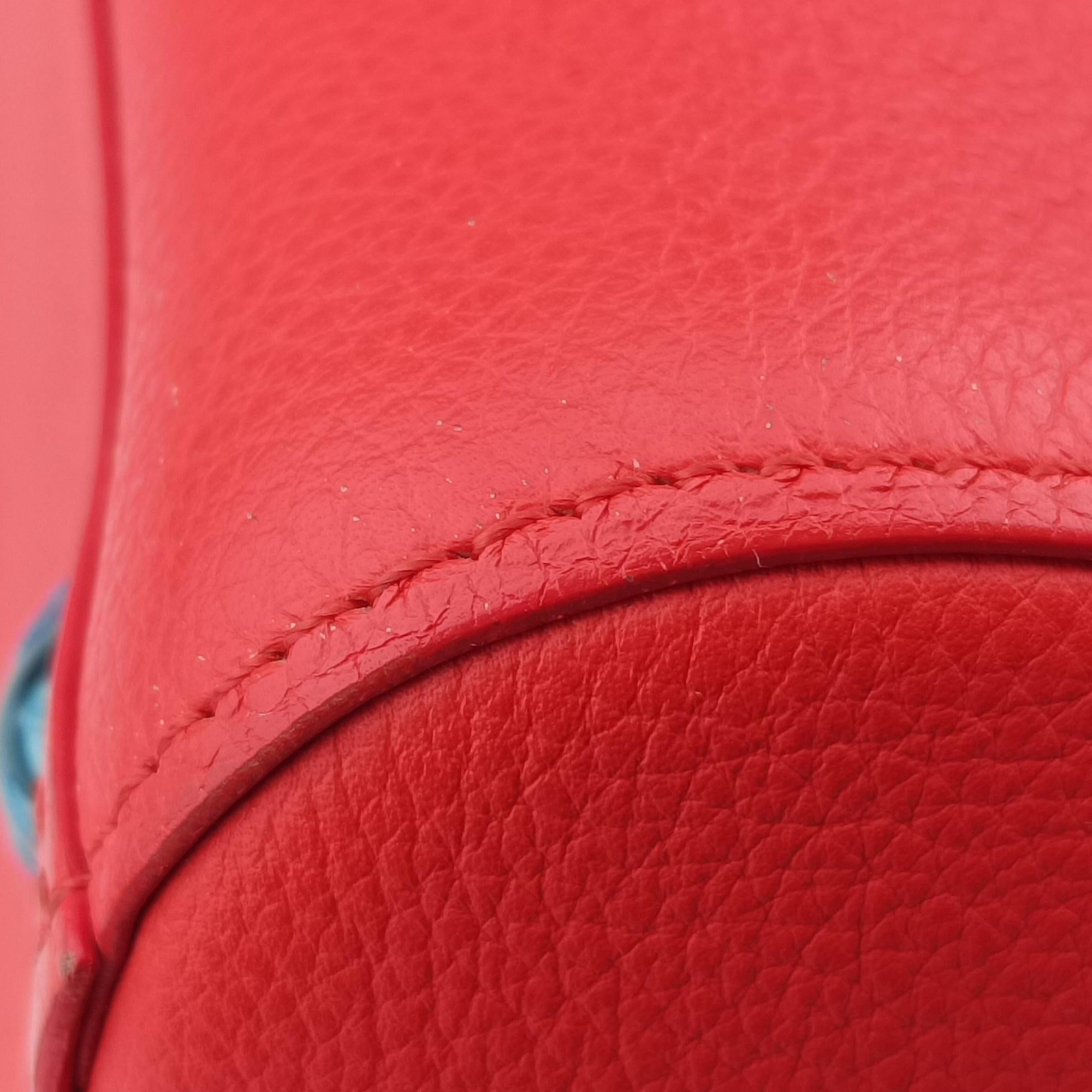 Pre-owned Delvaux Brillon MM Orange leather  shoulderbag | stylenewstar