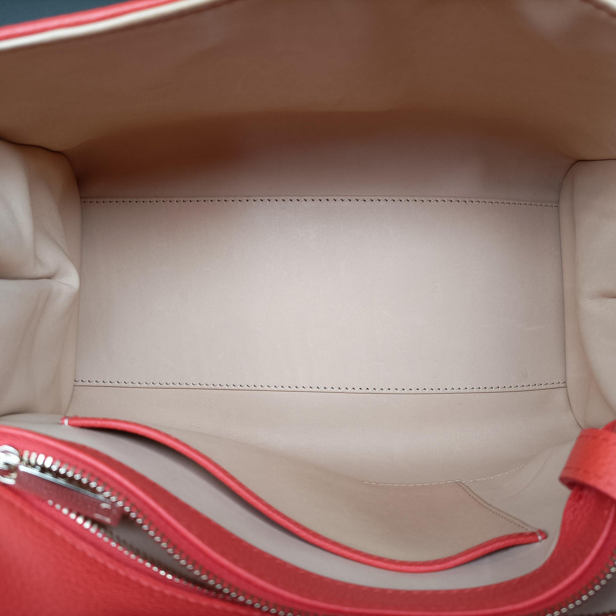 Pre-owned Delvaux Brillon MM Orange leather  shoulderbag | stylenewstar