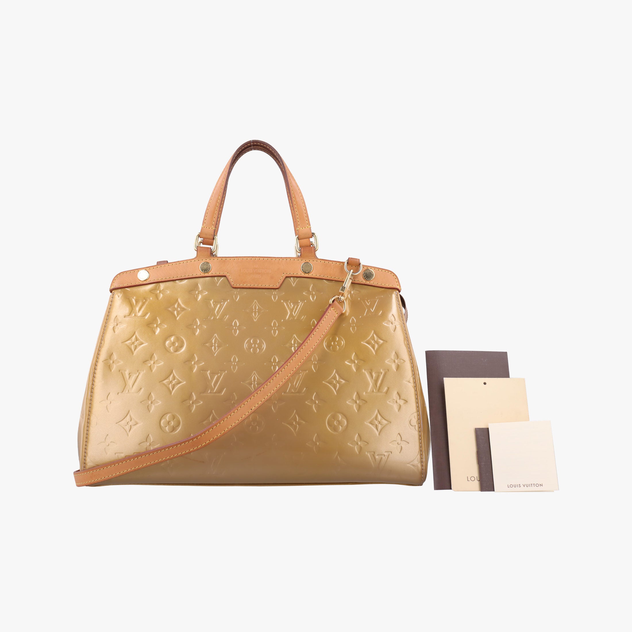 Vintage Louis Vuitton Brea MM Beige Poodle Vernis M91755 shoulderbag | stylenewstar