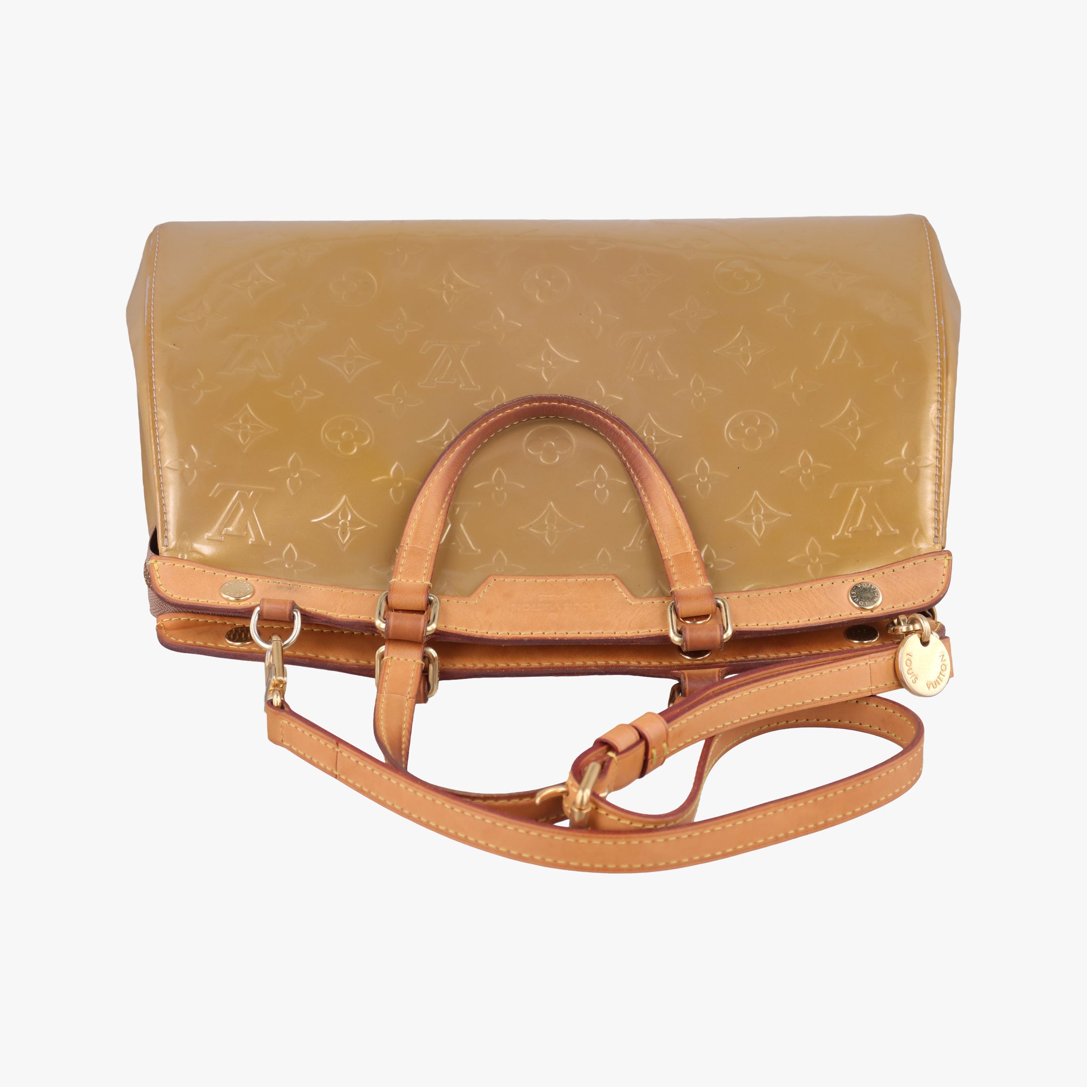 Vintage Louis Vuitton Brea MM Beige Poodle Vernis M91755 shoulderbag | stylenewstar