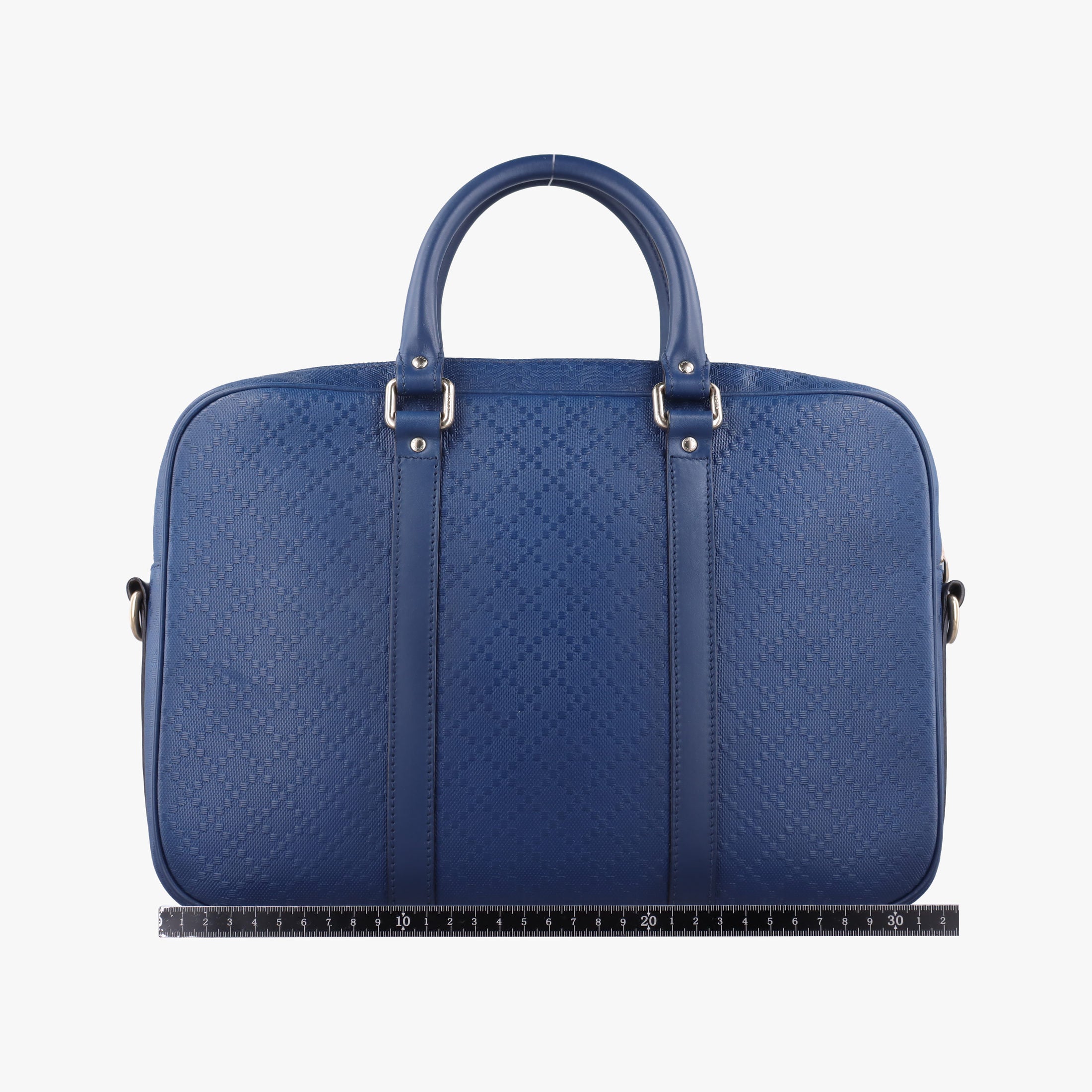 Pre-owned Gucci Diamante Navy Leather 344357 shoulderbag | stylenewstar