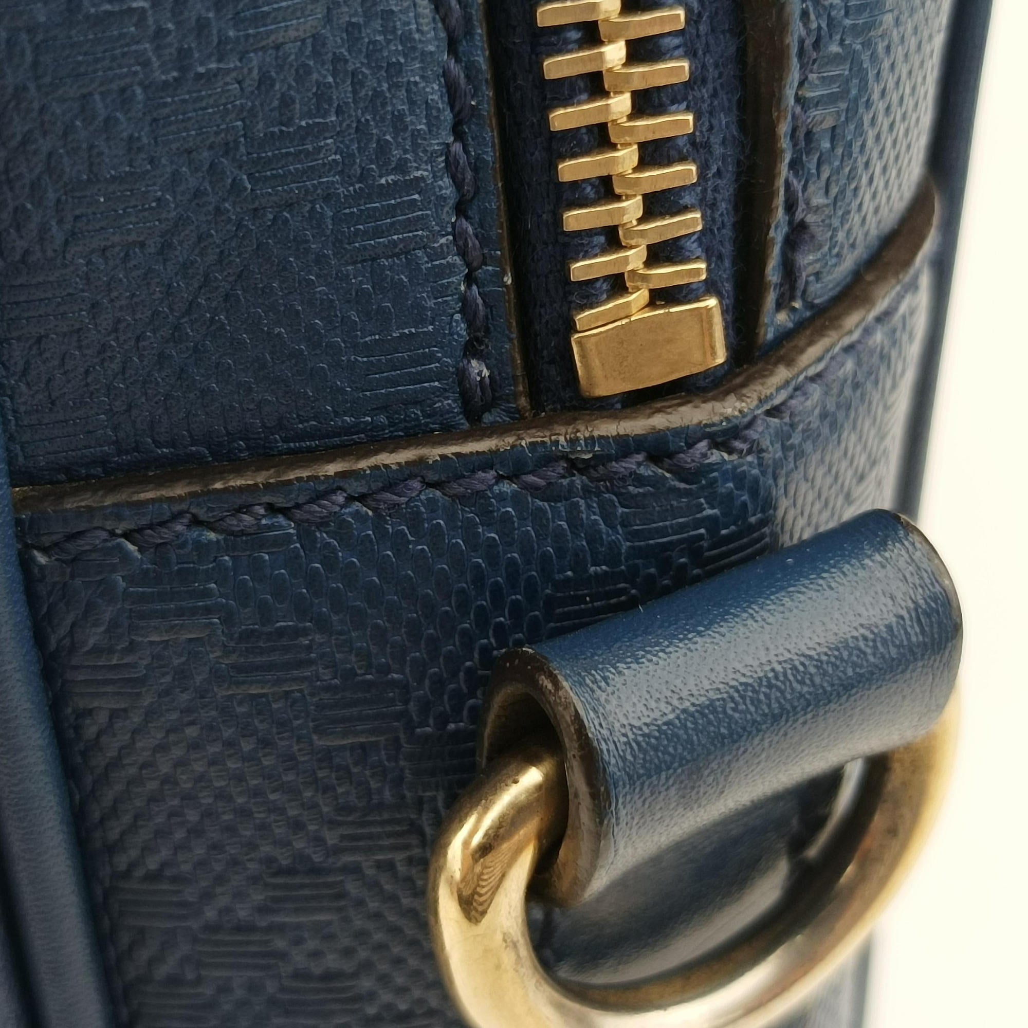 Pre-owned Gucci Diamante Navy Leather 344357 shoulderbag | stylenewstar