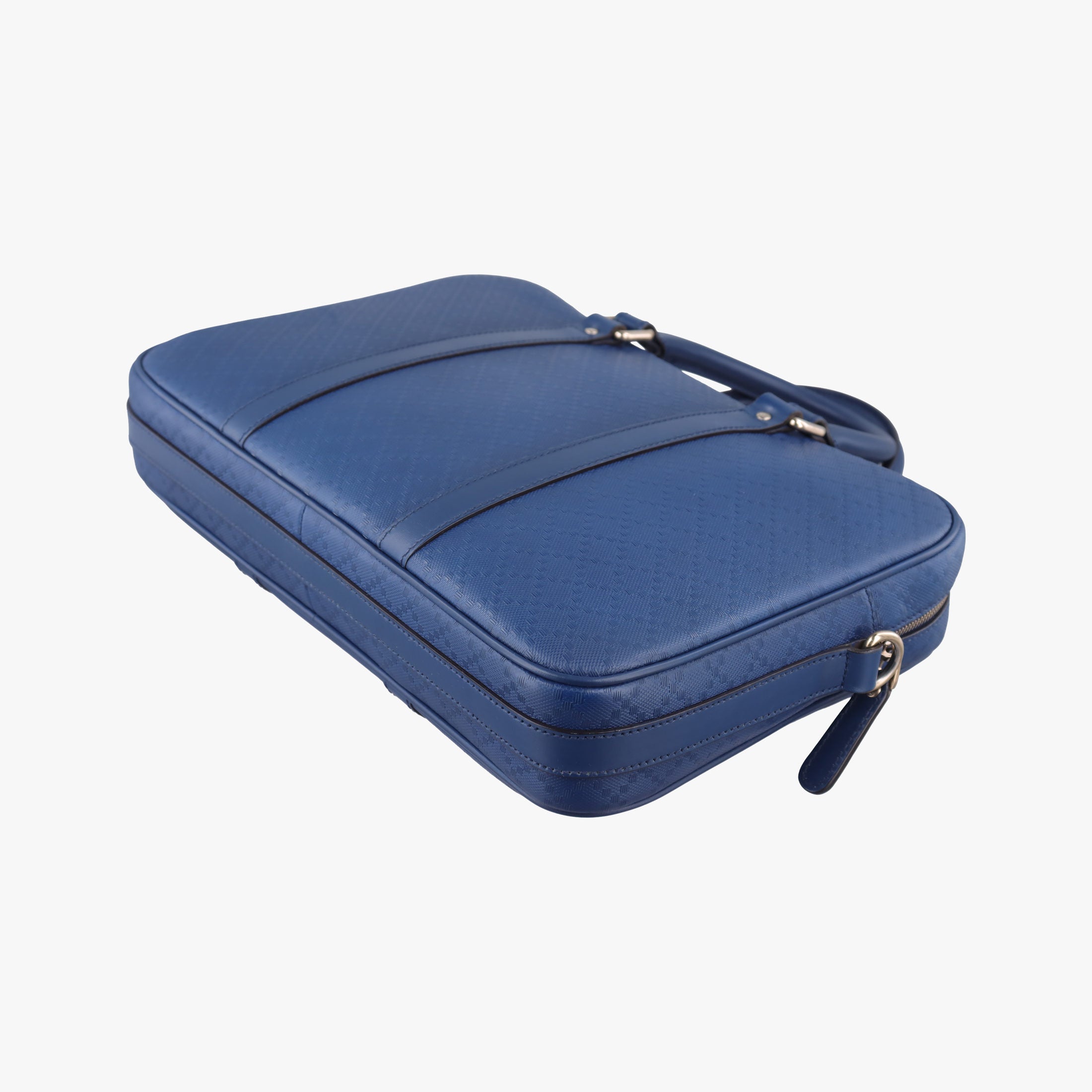 Pre-owned Gucci Diamante Navy Leather 344357 shoulderbag | stylenewstar
