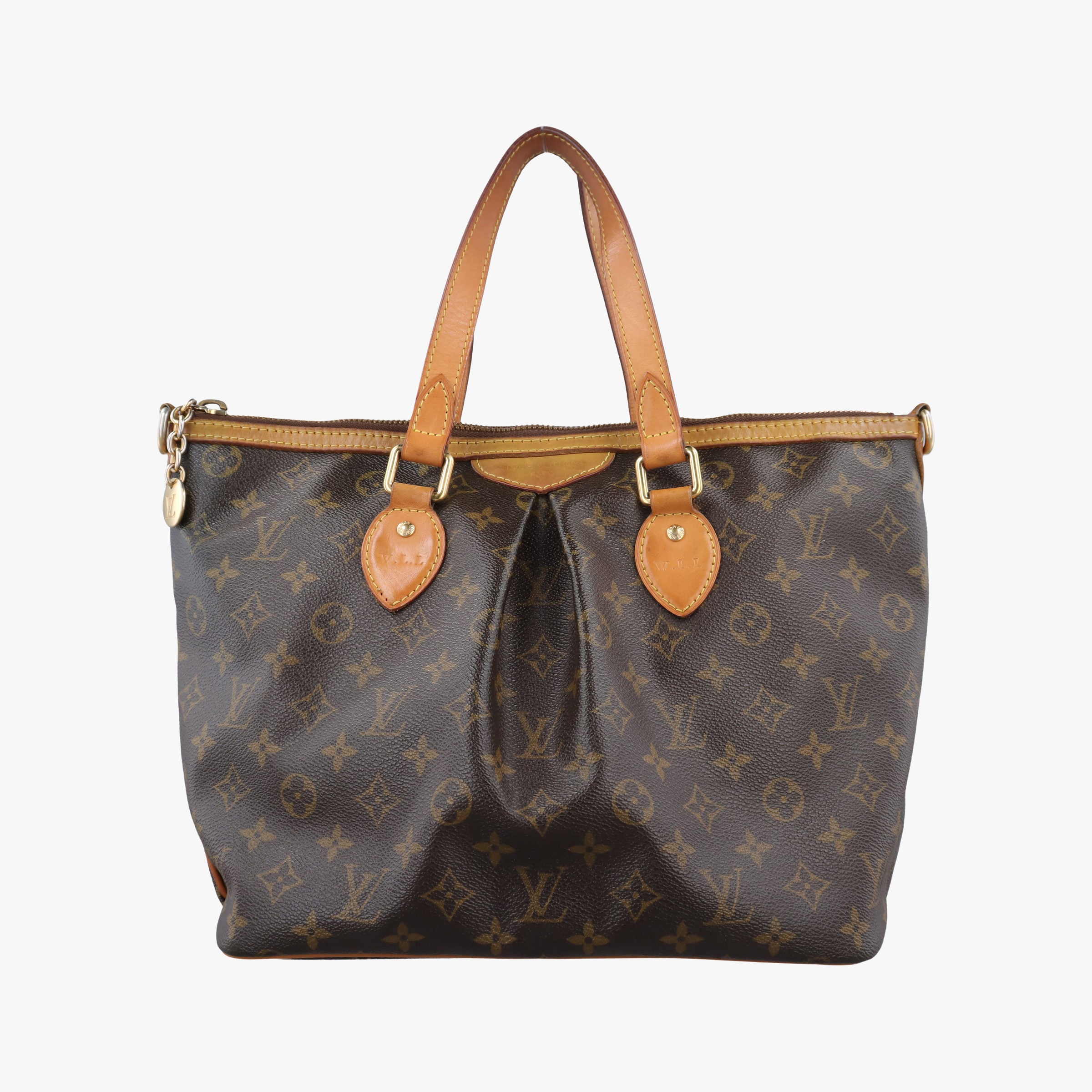 Pre-owned Louis Vuitton PALERMO PM Brown Monogram Canvas M40145 handbag | stylenewstar