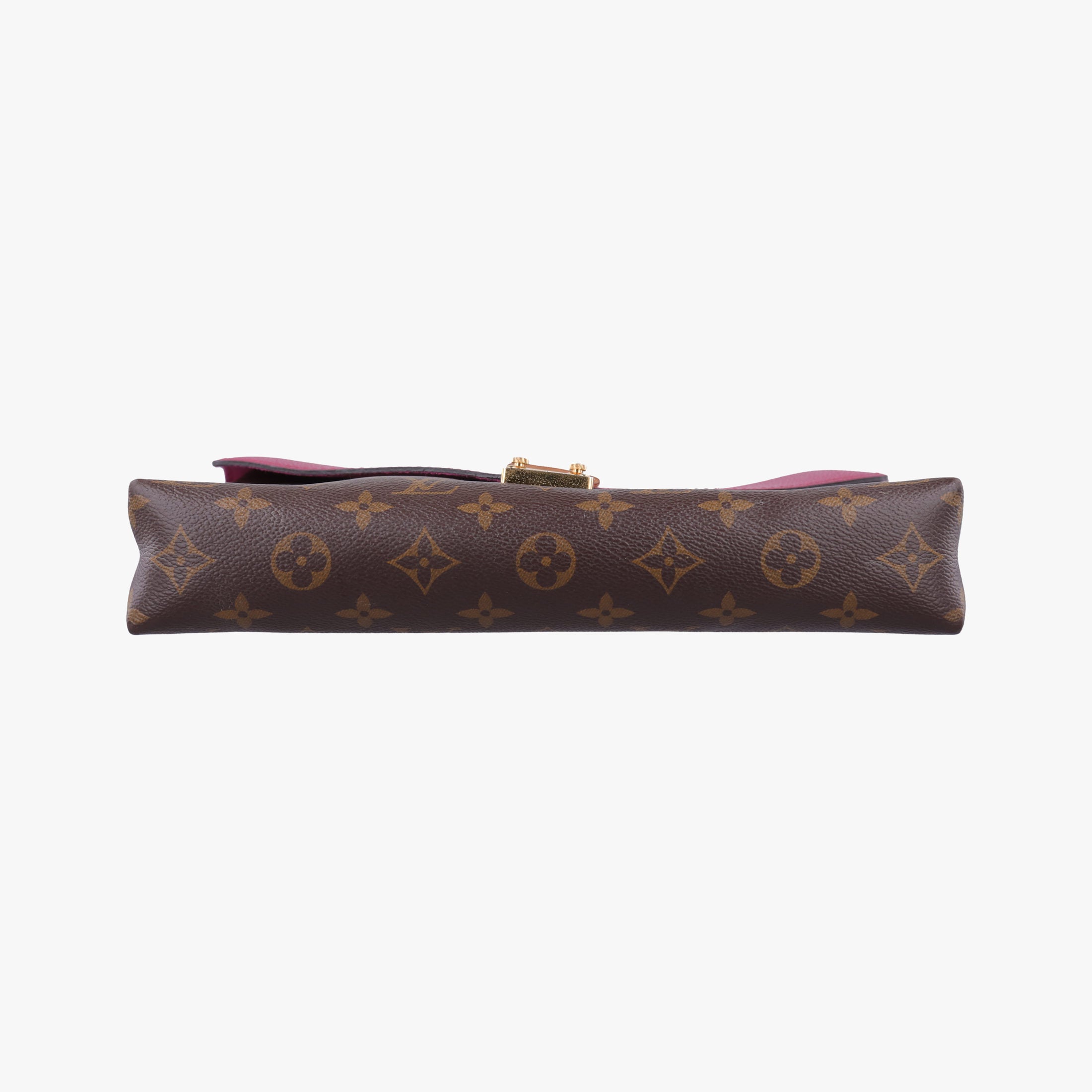 Pre-owned Louis Vuitton PALLAS chain brown×Aurore Monogram Canvas×calf leather M41200 shoulderbag | stylenewstar