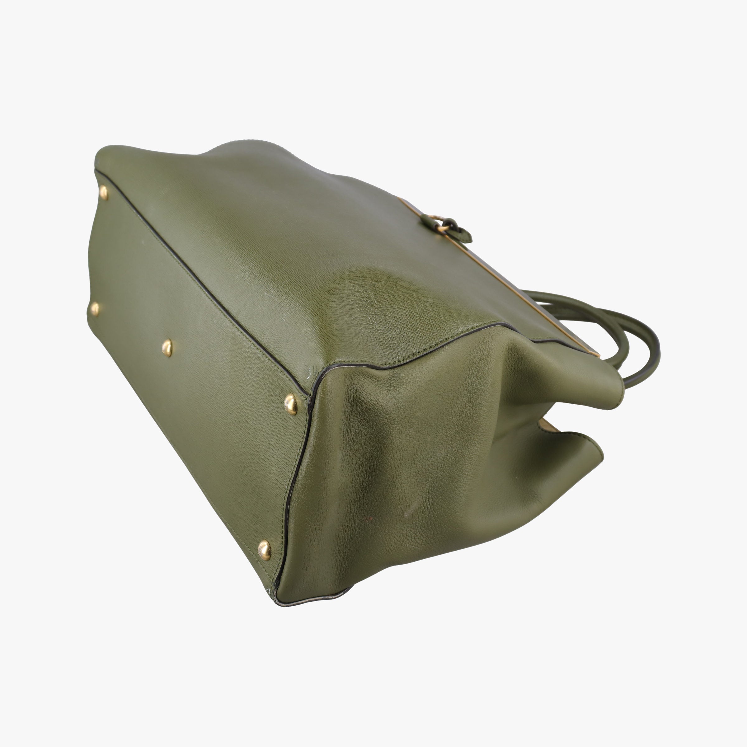 Vintage Fendi Petite 2 JOURS Green Leather 8BH250 shoulderbag | stylenewstar