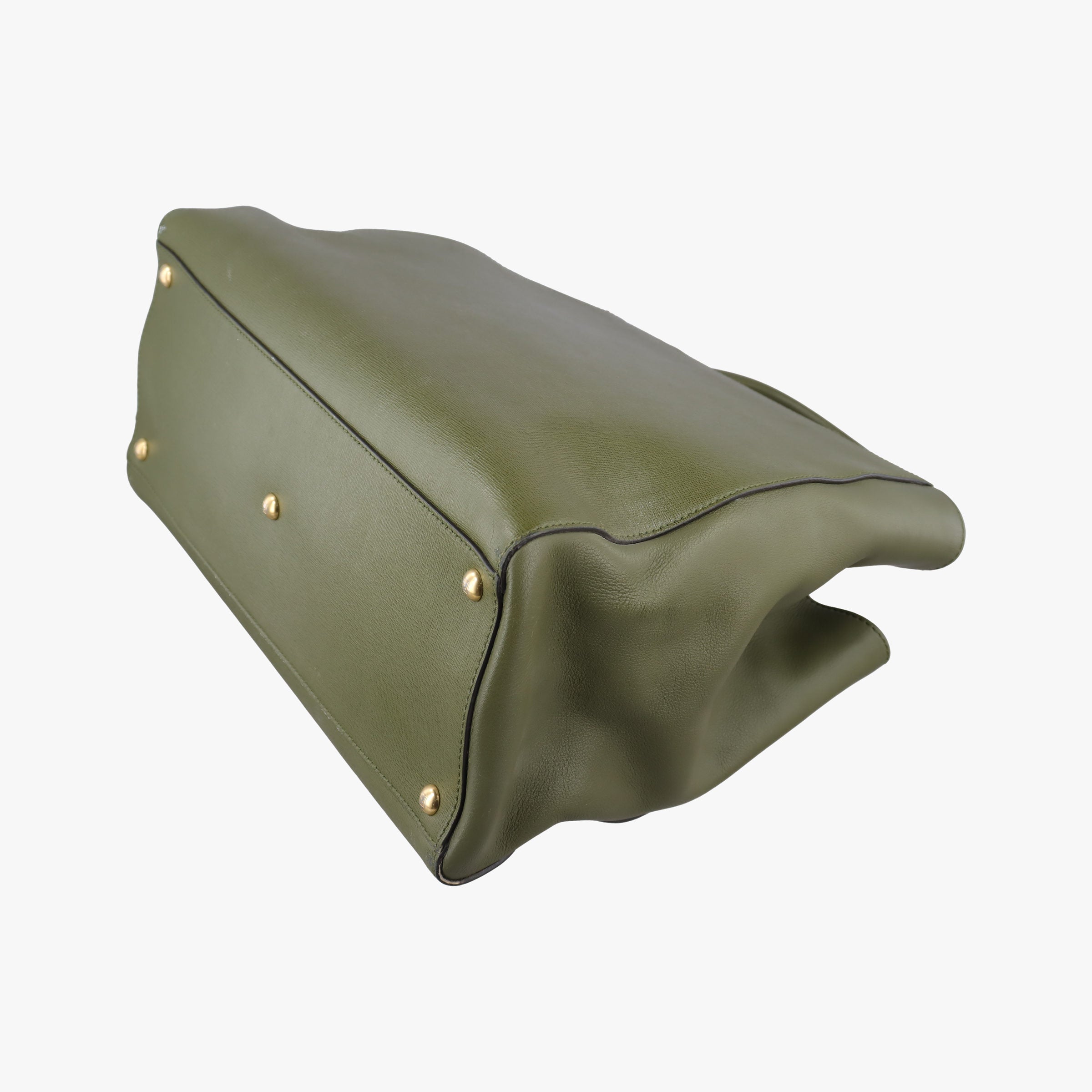 Vintage Fendi Petite 2 JOURS Green Leather 8BH250 shoulderbag | stylenewstar