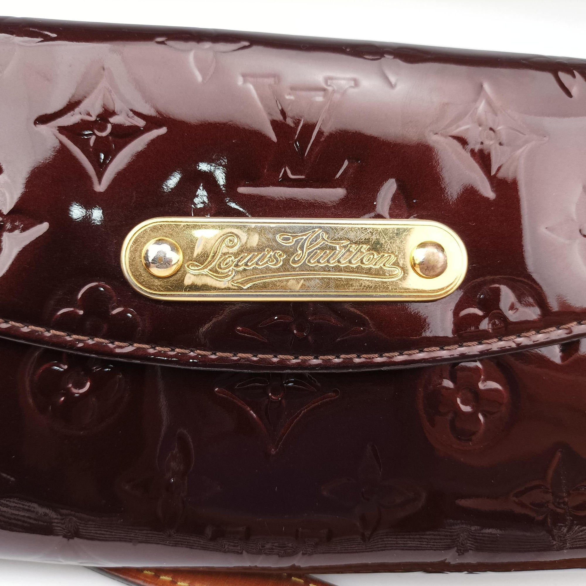 Pre-owned Louis Vuitton Sunset Boulevard Amarante Vernis M93542 shoulderbag | stylenewstar