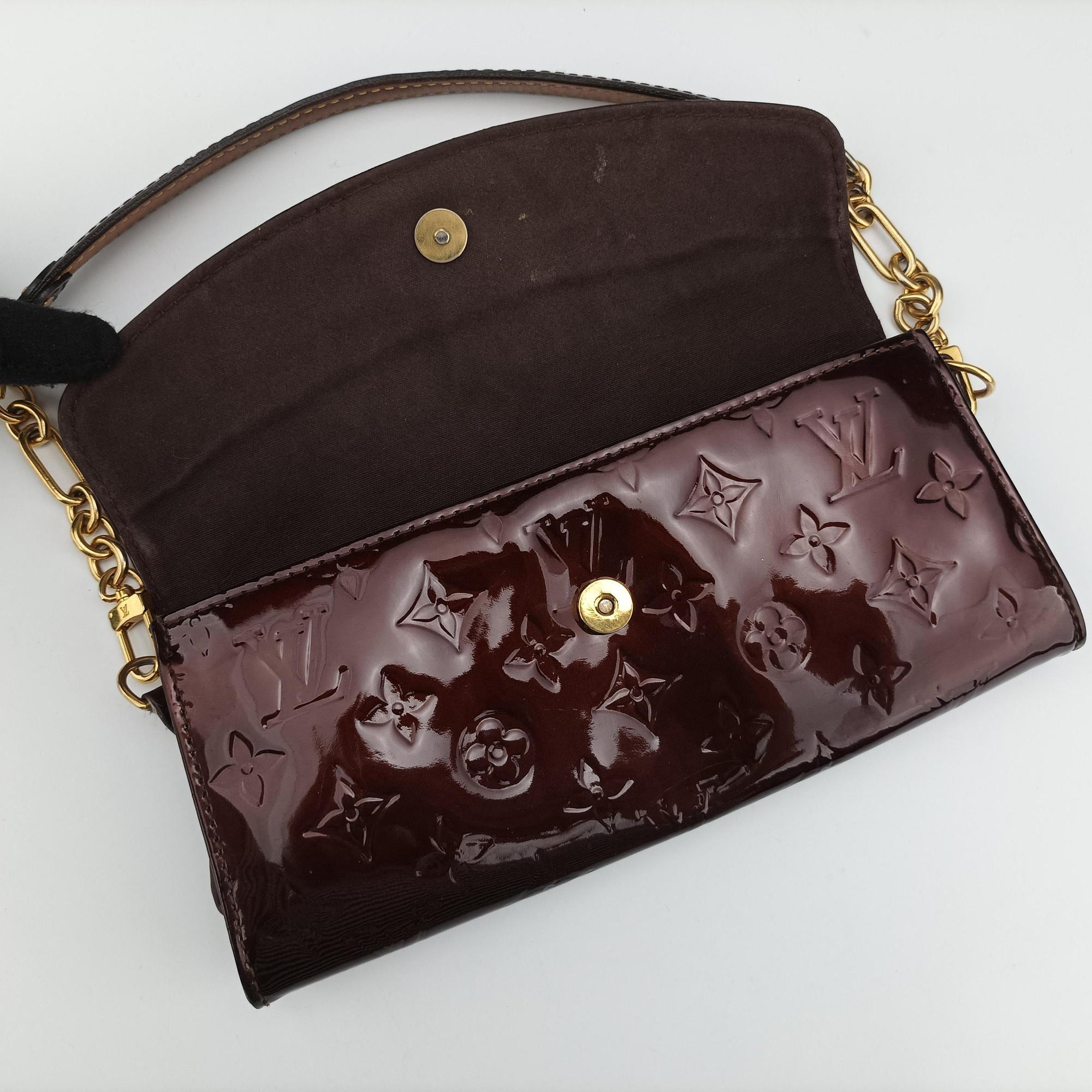 Pre-owned Louis Vuitton Sunset Boulevard Amarante Vernis M93542 shoulderbag | stylenewstar