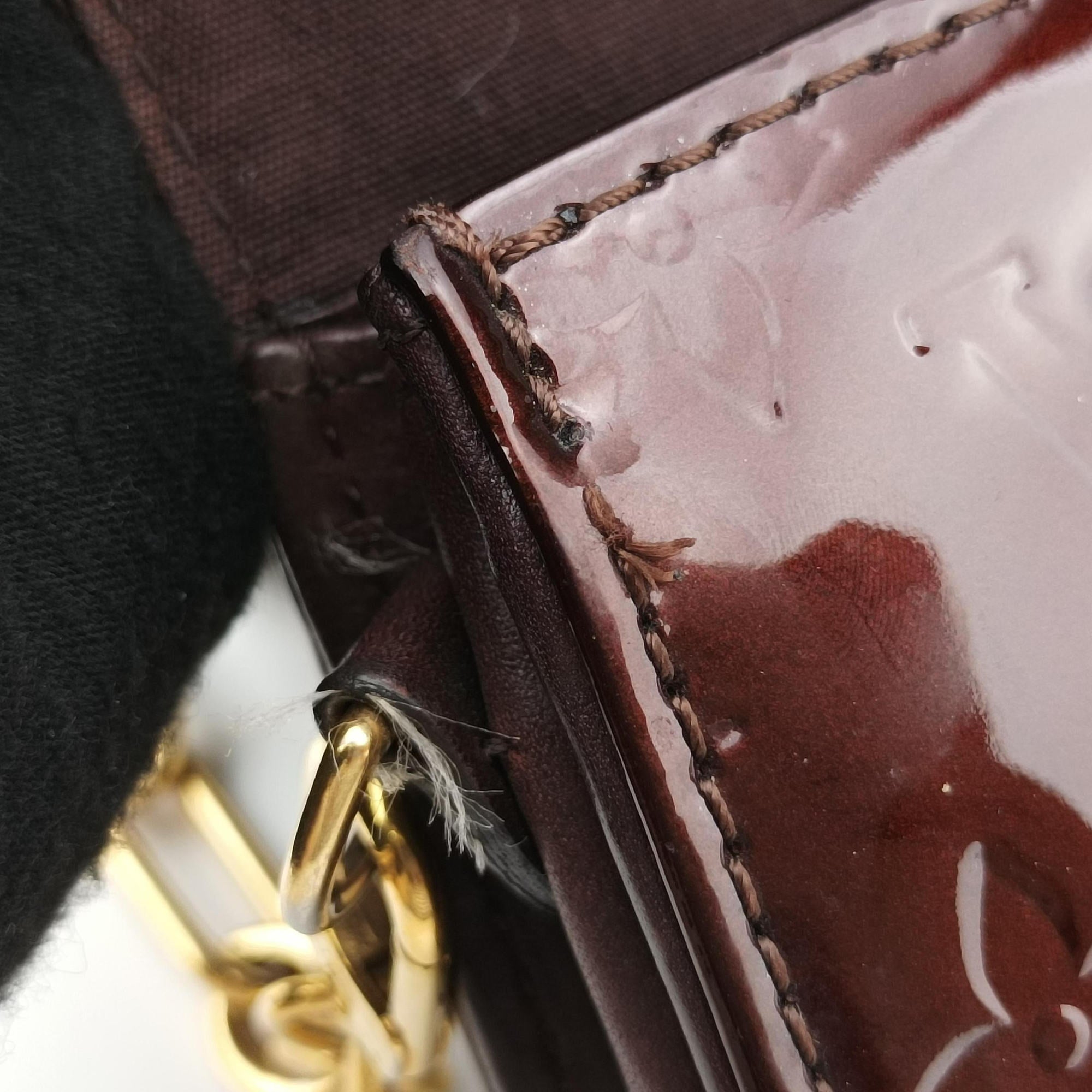 Pre-owned Louis Vuitton Sunset Boulevard Amarante Vernis M93542 shoulderbag | stylenewstar