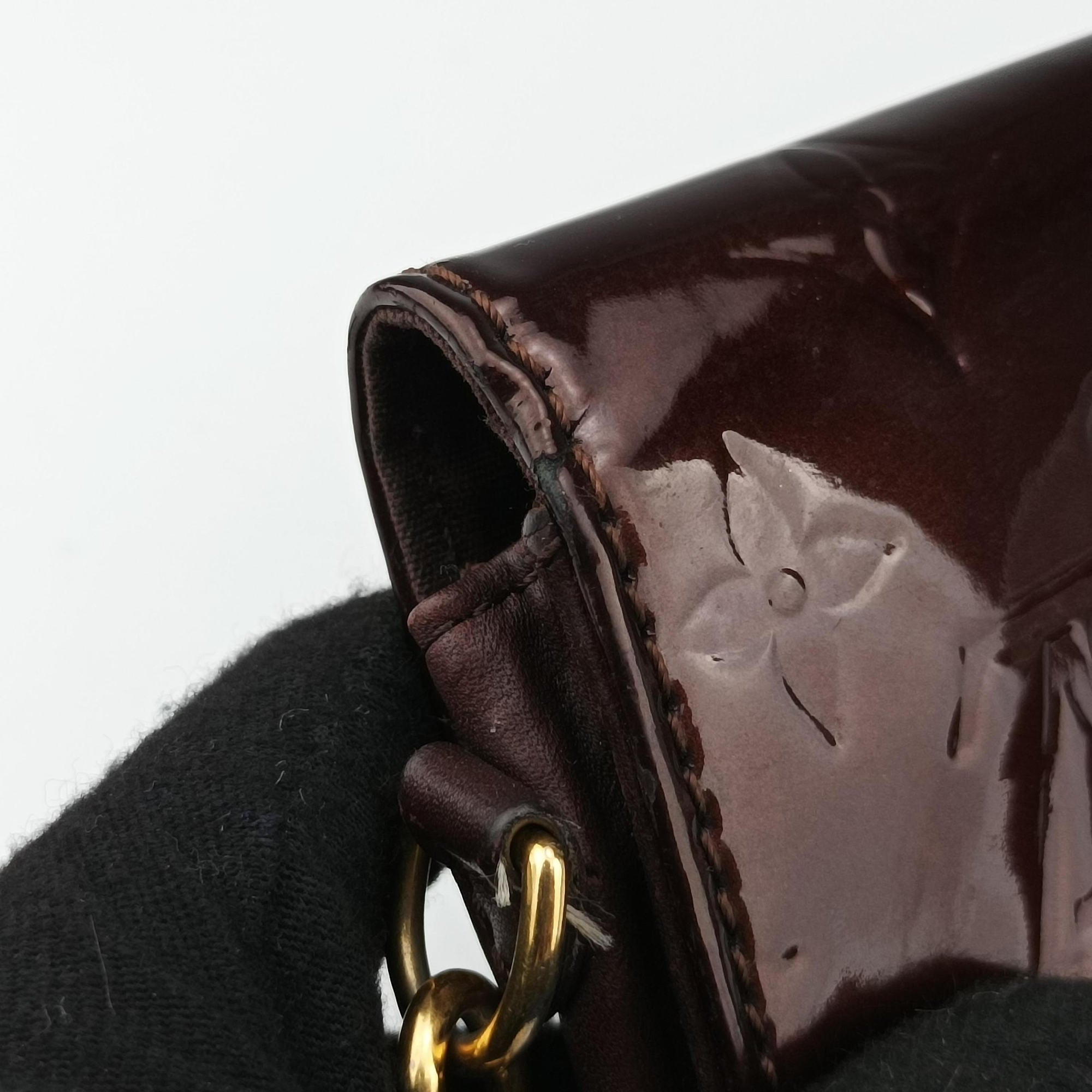 Pre-owned Louis Vuitton Sunset Boulevard Amarante Vernis M93542 shoulderbag | stylenewstar