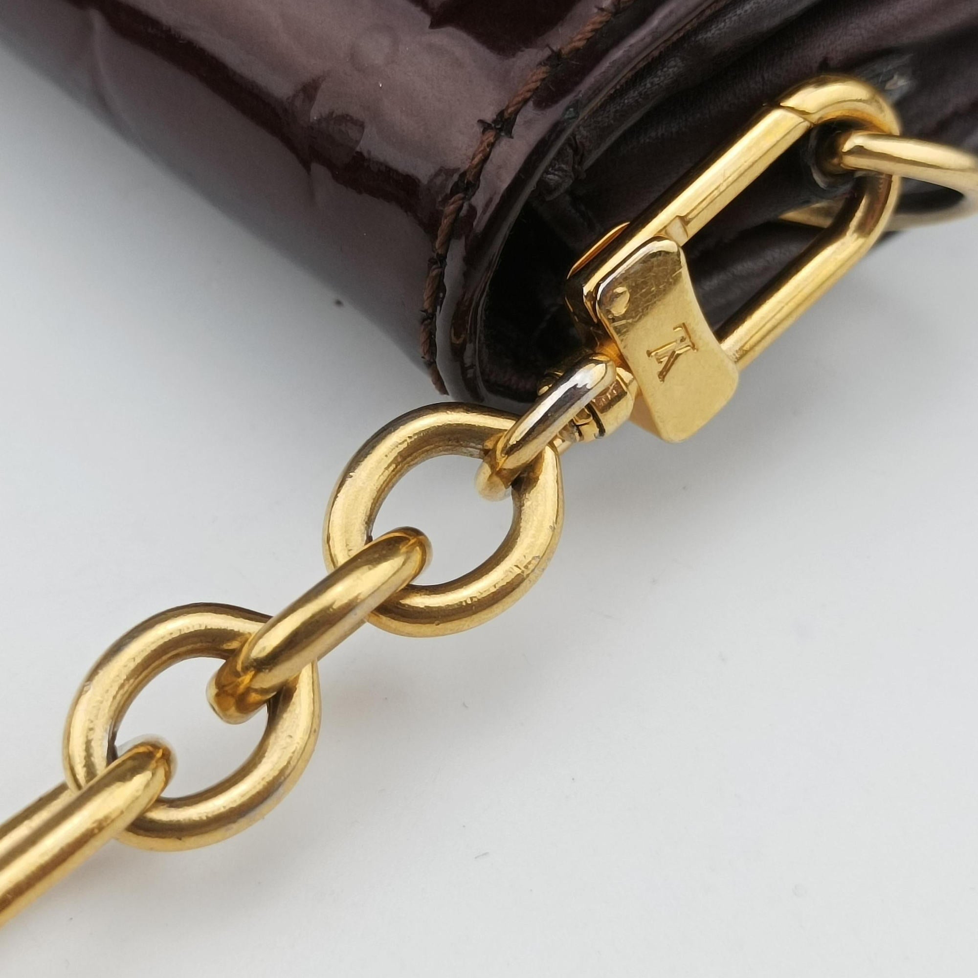 Pre-owned Louis Vuitton Sunset Boulevard Amarante Vernis M93542 shoulderbag | stylenewstar