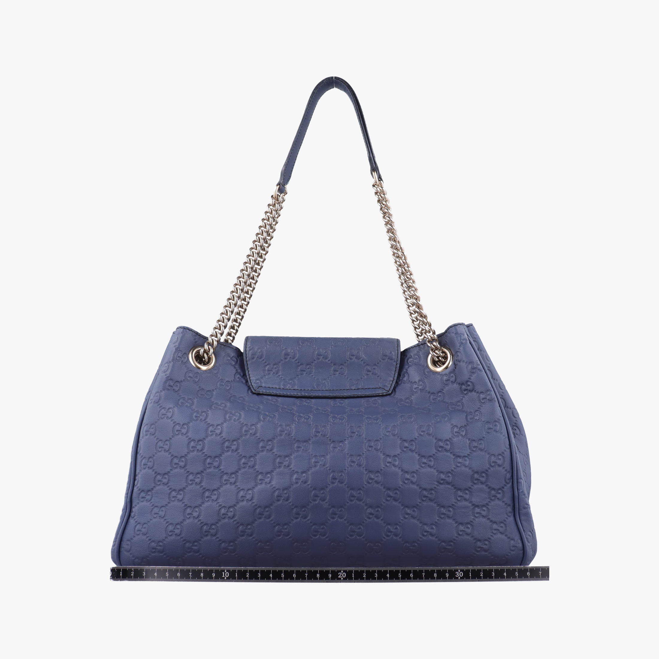 Pre-owned Gucci Emily Blue Leather 336757 shoulderbag | stylenewstar