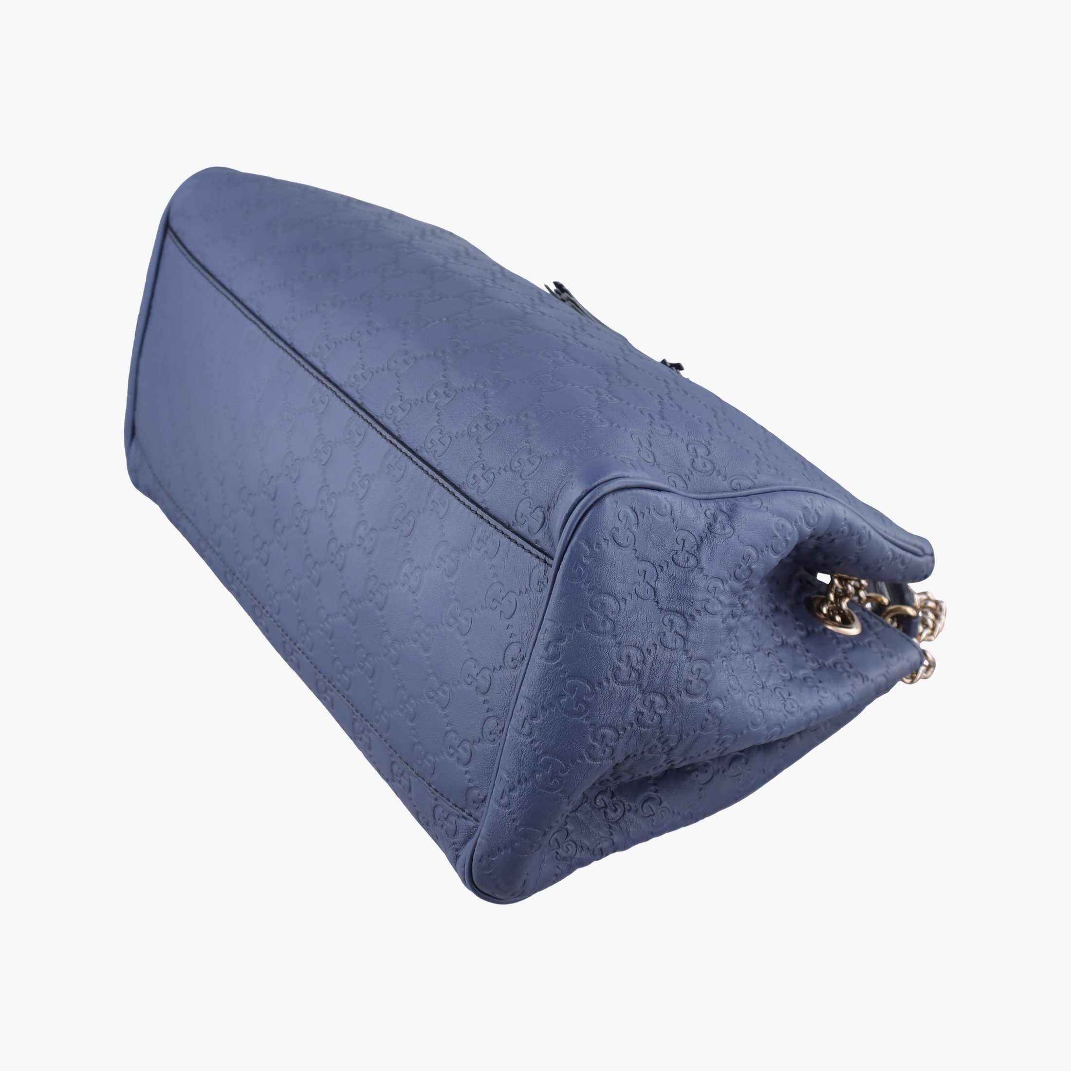 Pre-owned Gucci Emily Blue Leather 336757 shoulderbag | stylenewstar