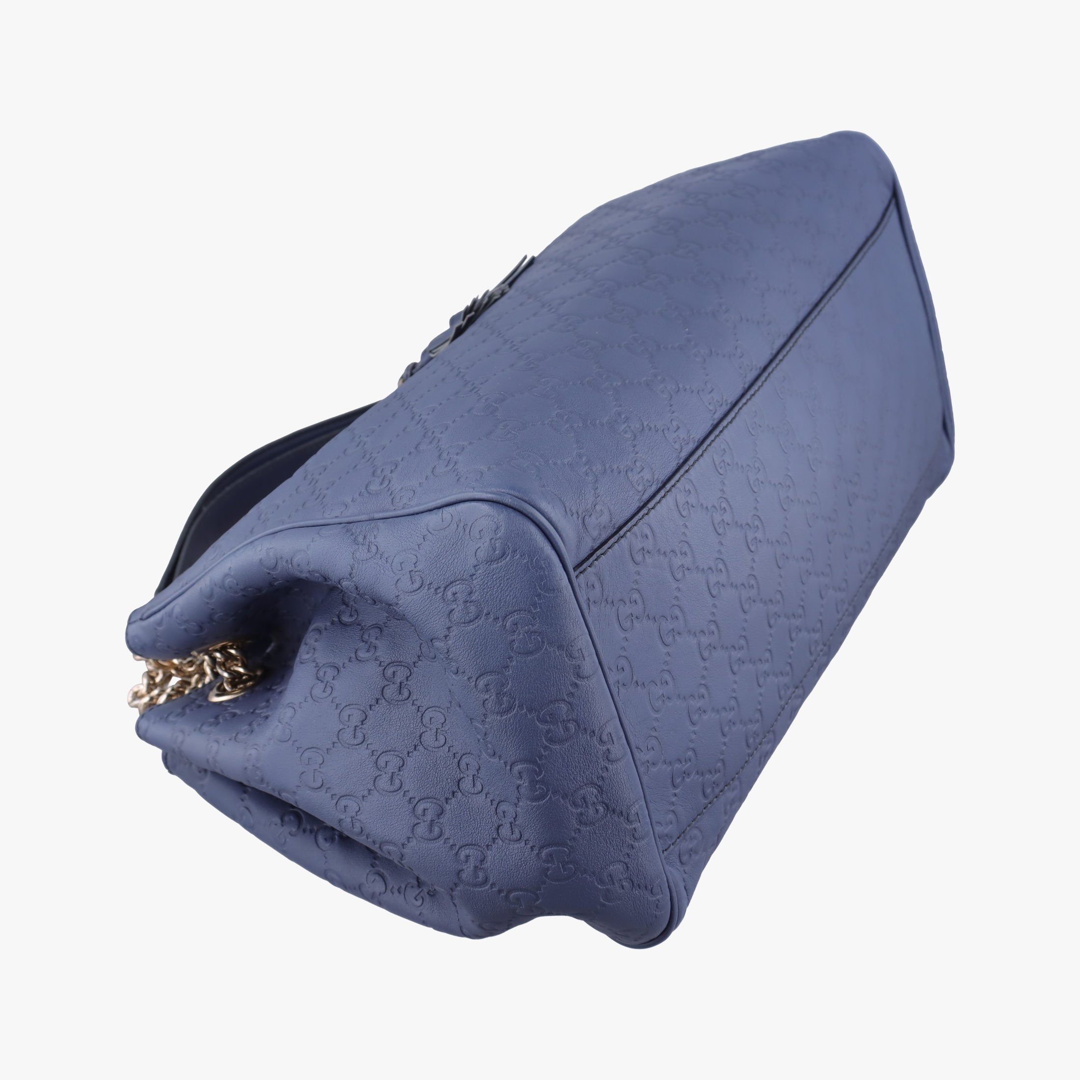 Pre-owned Gucci Emily Blue Leather 336757 shoulderbag | stylenewstar
