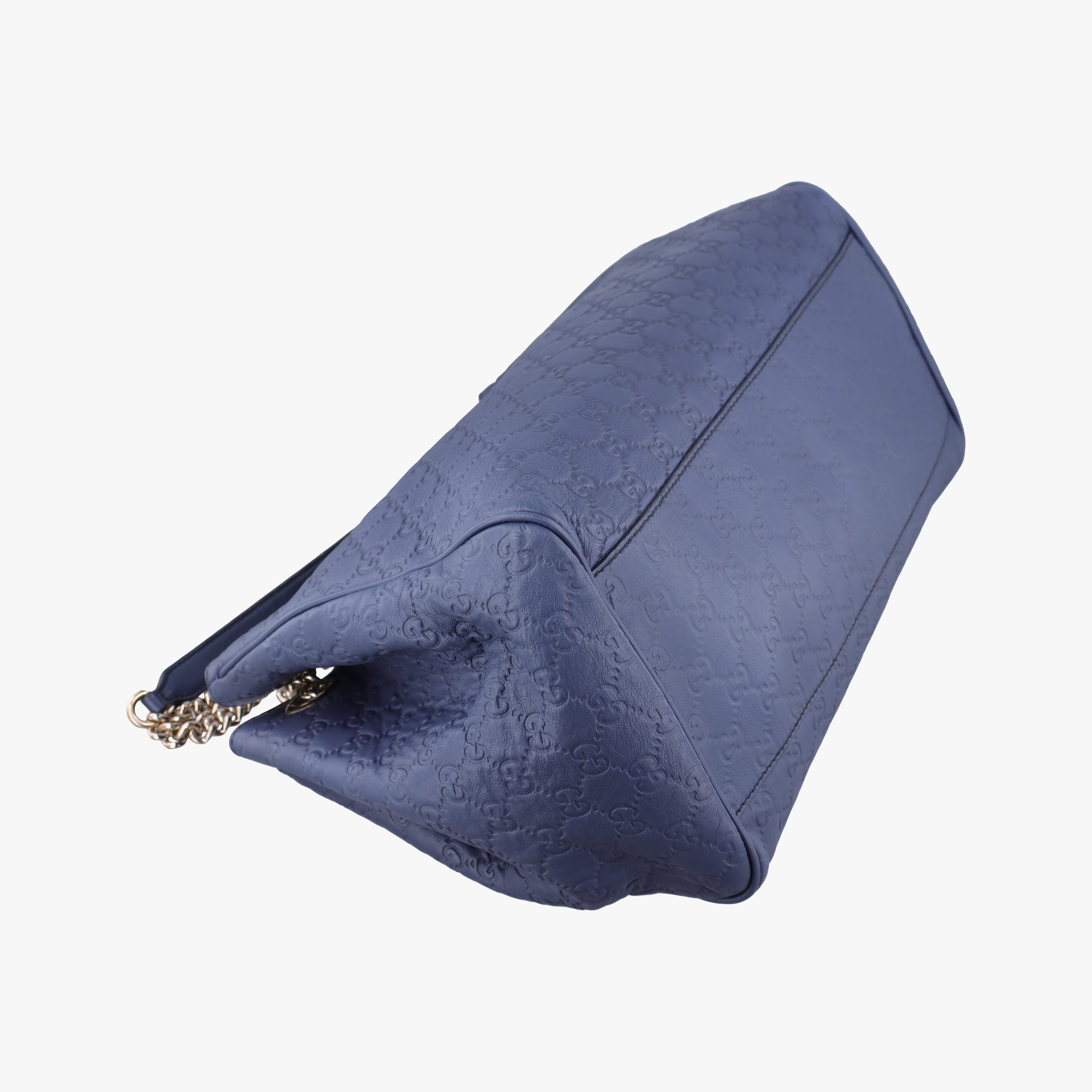 Pre-owned Gucci Emily Blue Leather 336757 shoulderbag | stylenewstar