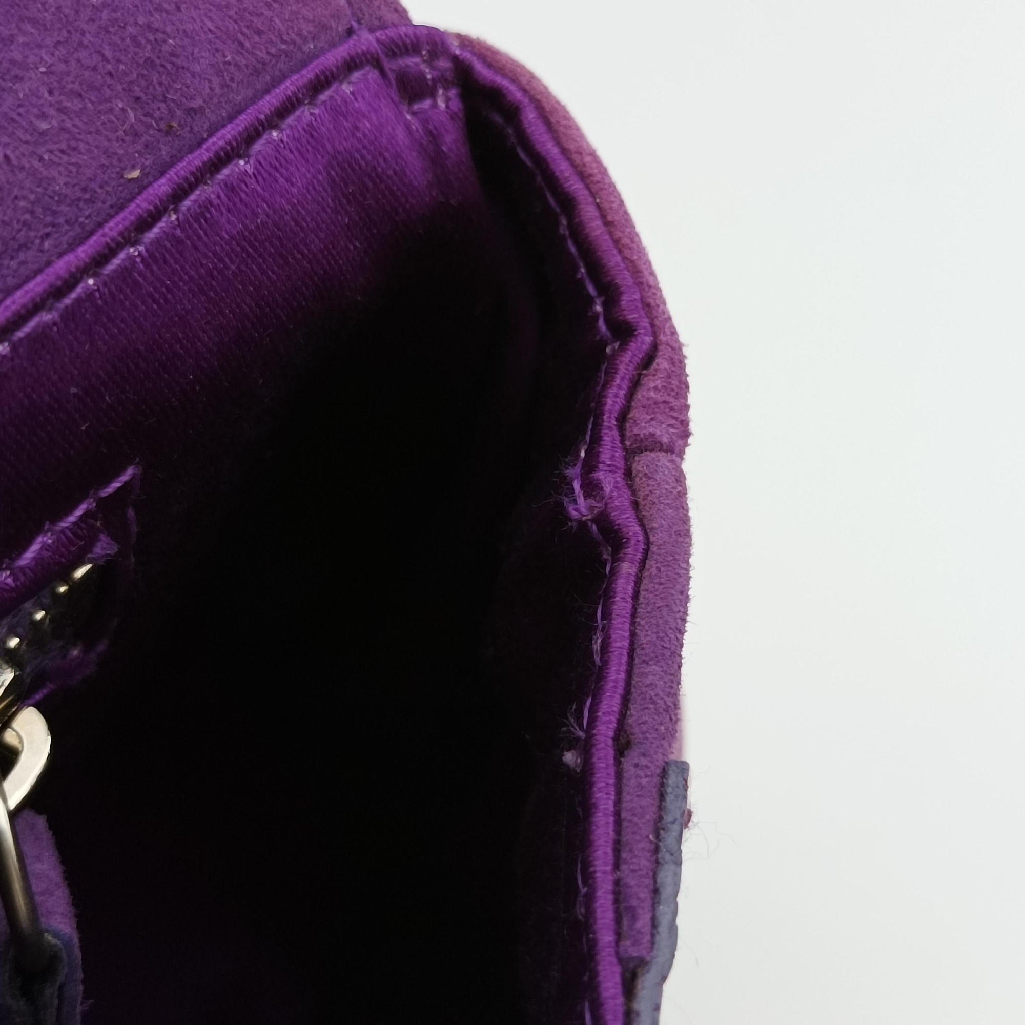 Secondhand Christian Dior Gaucho PurplexBeige StringrayxSuede  shoulderbag | stylenewstar