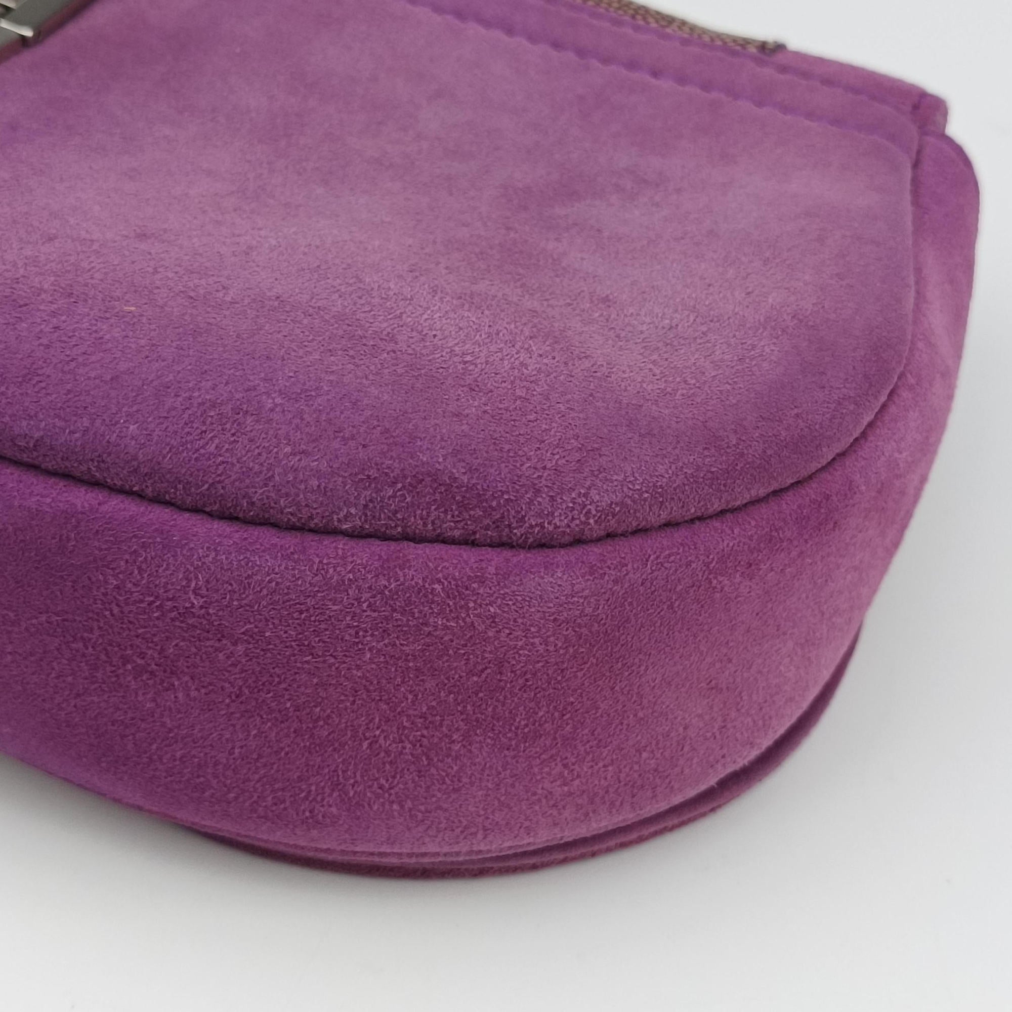 Secondhand Christian Dior Gaucho PurplexBeige StringrayxSuede  shoulderbag | stylenewstar