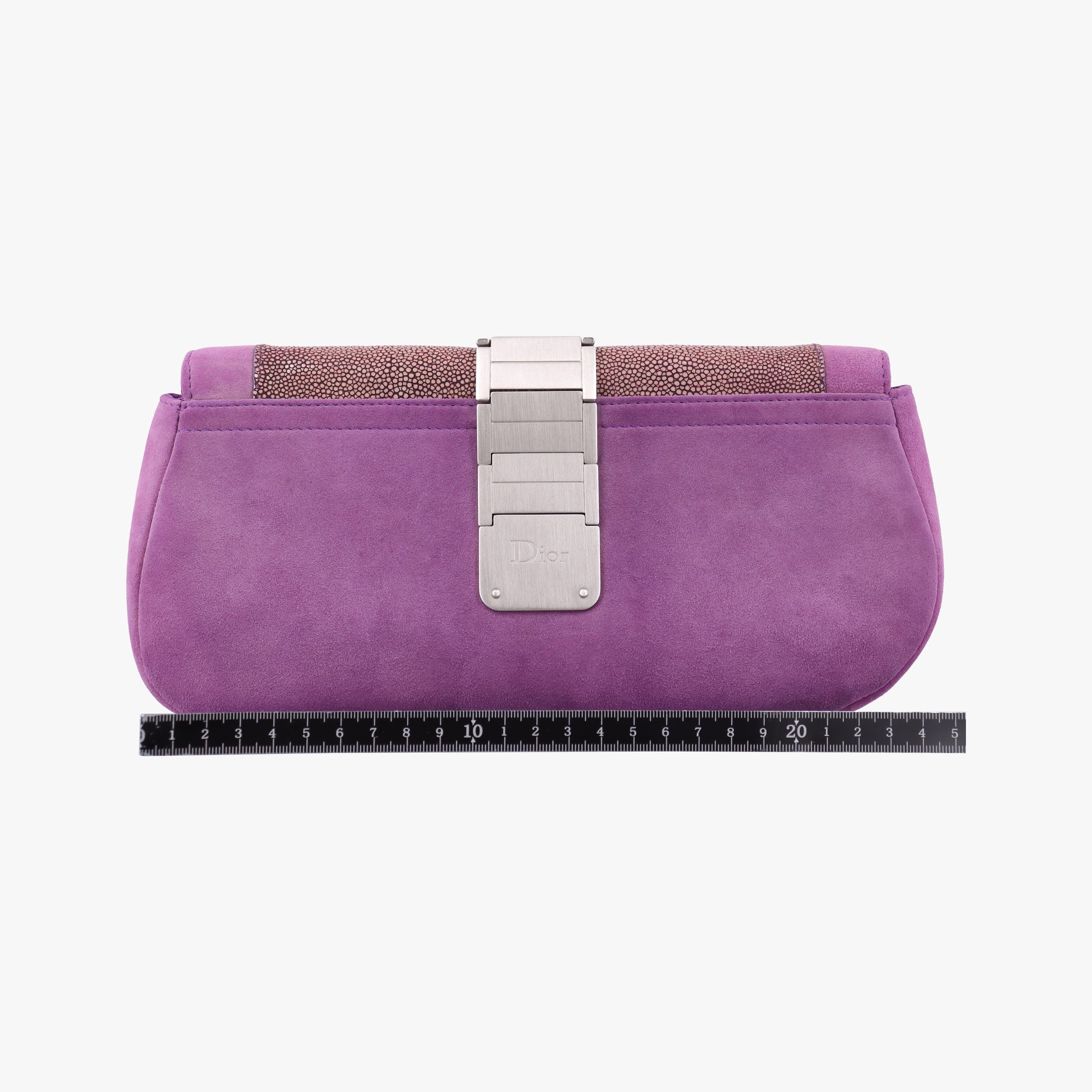 Secondhand Christian Dior Gaucho PurplexBeige StringrayxSuede  shoulderbag | stylenewstar