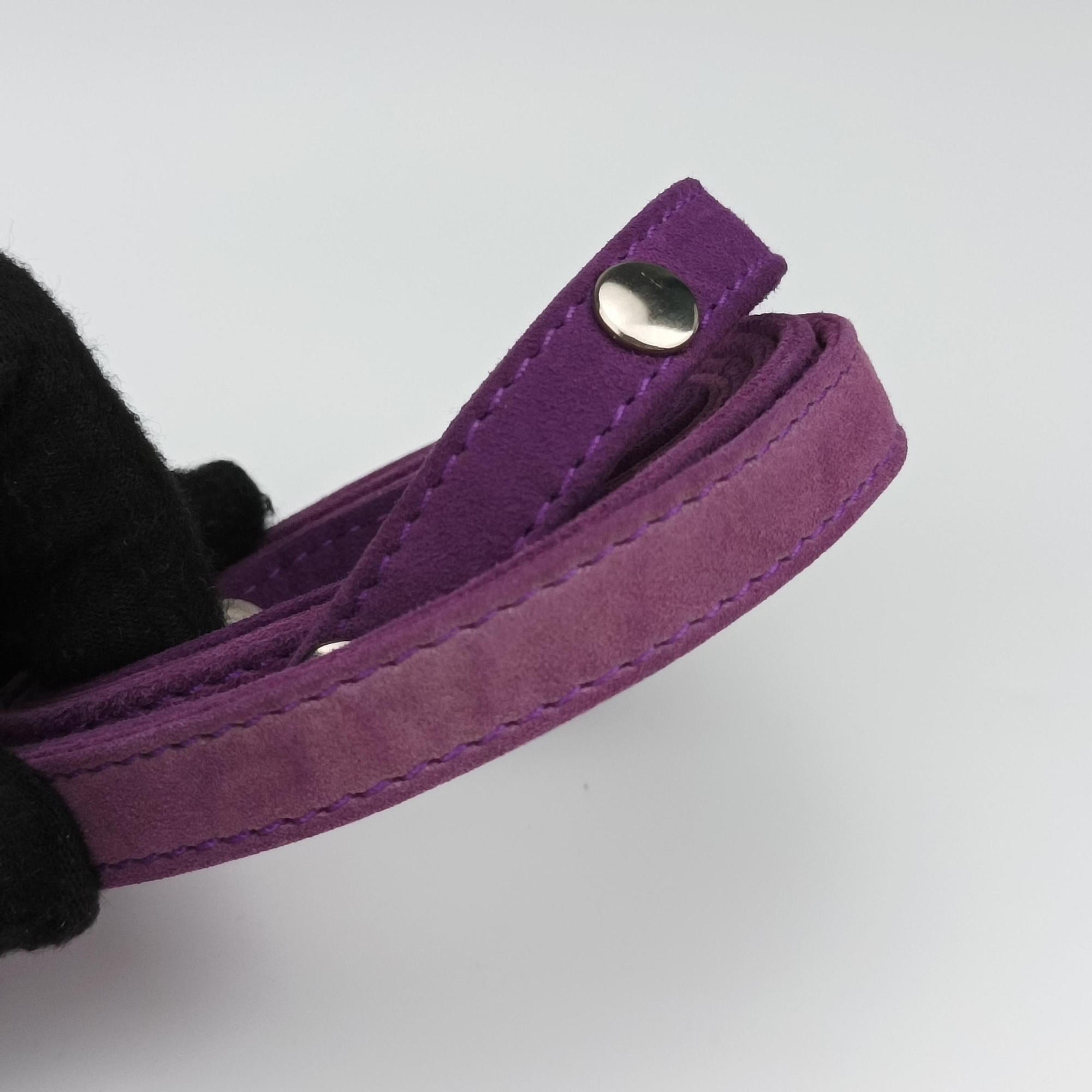 Secondhand Christian Dior Gaucho PurplexBeige StringrayxSuede  shoulderbag | stylenewstar