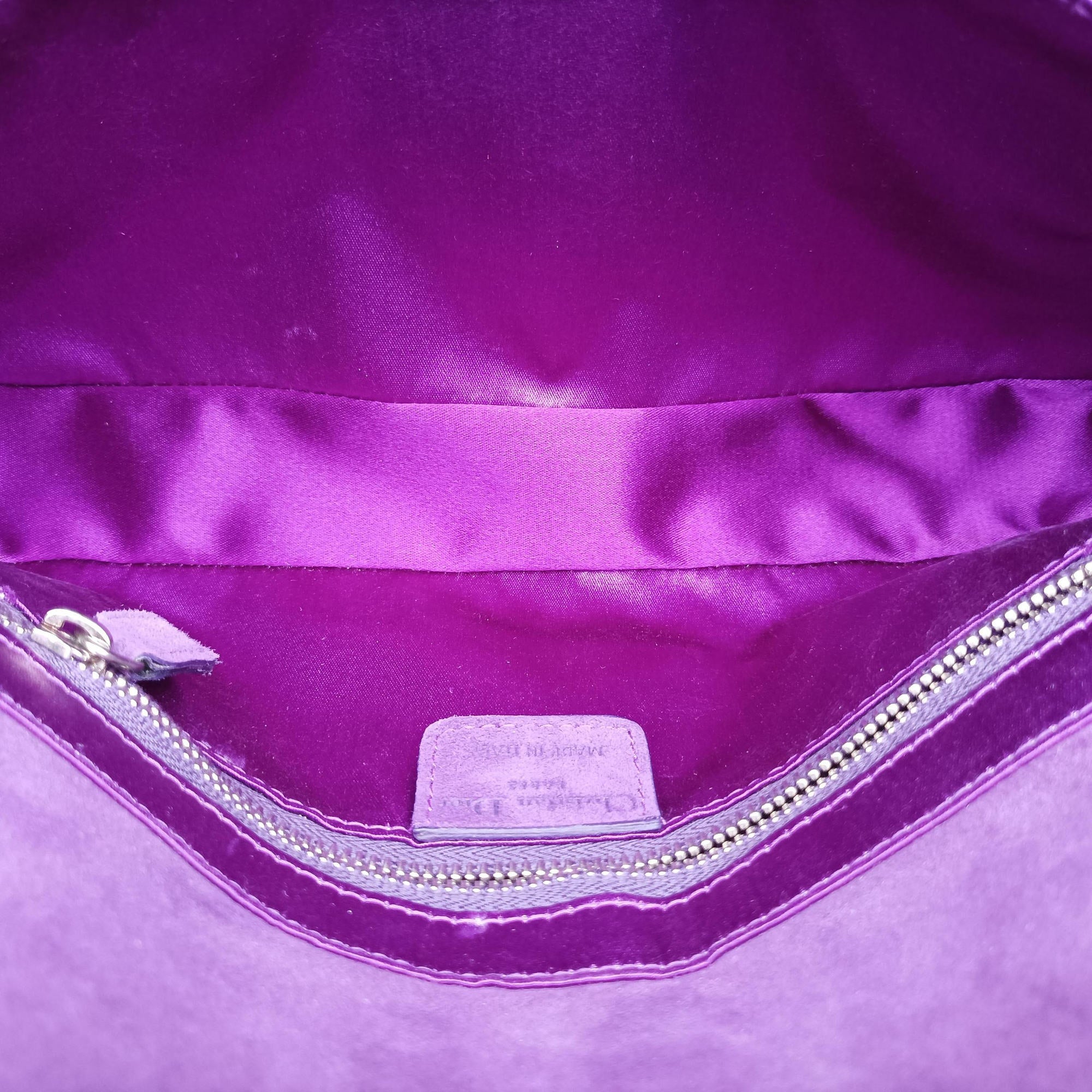 Secondhand Christian Dior Gaucho PurplexBeige StringrayxSuede  shoulderbag | stylenewstar
