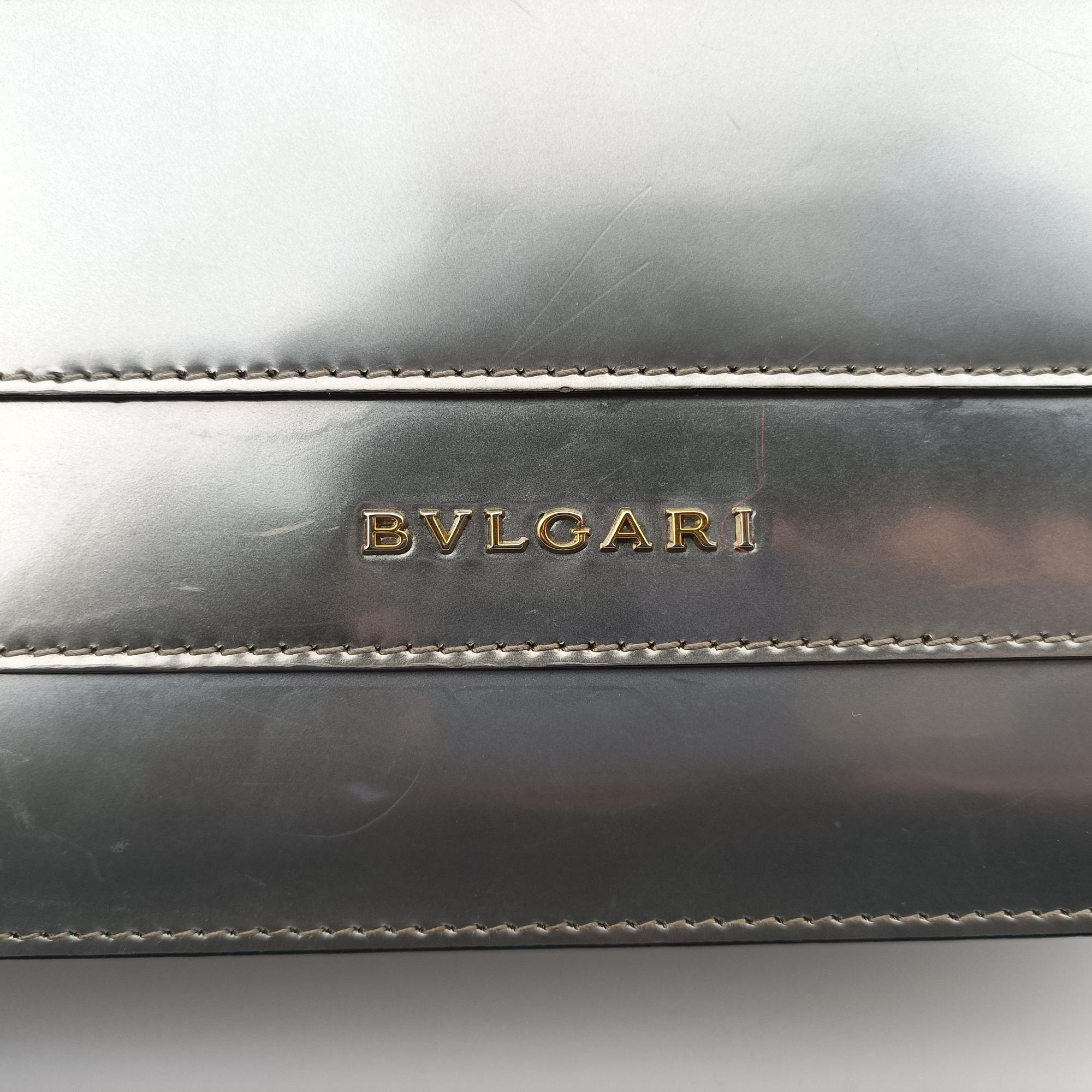 Vintage Bvlgari SERPENTI FOREVER Silver Enamel  shoulderbag | stylenewstar
