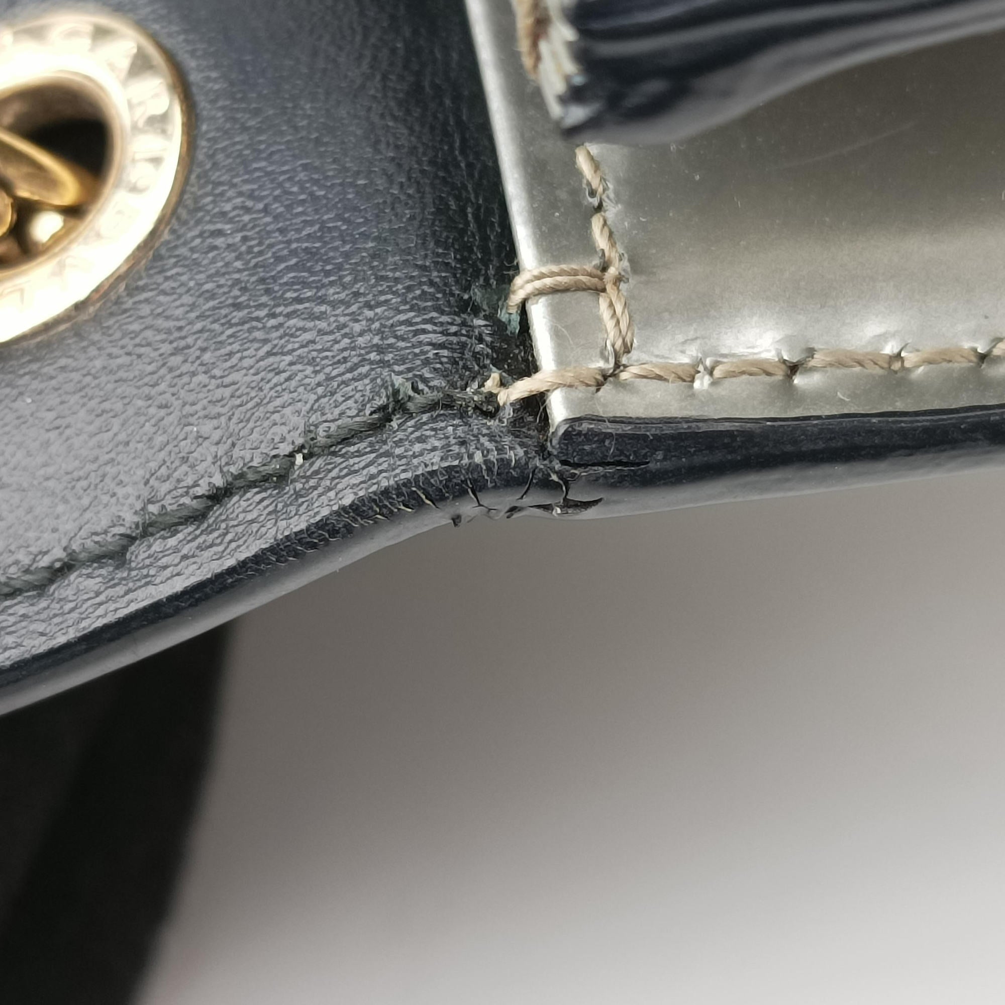 Vintage Bvlgari SERPENTI FOREVER Silver Enamel  shoulderbag | stylenewstar