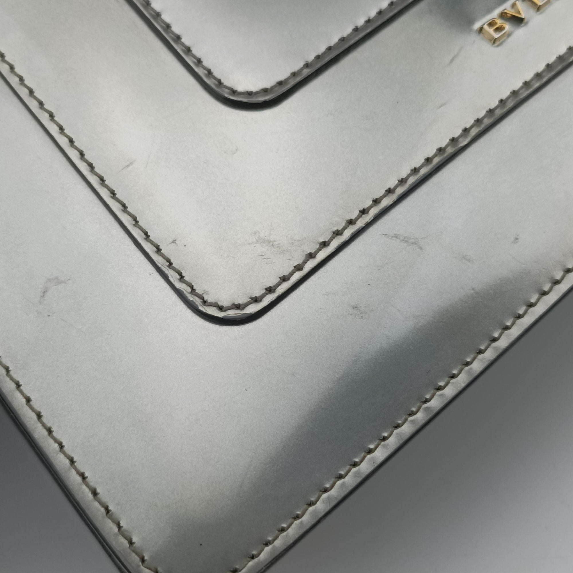 Vintage Bvlgari SERPENTI FOREVER Silver Enamel  shoulderbag | stylenewstar