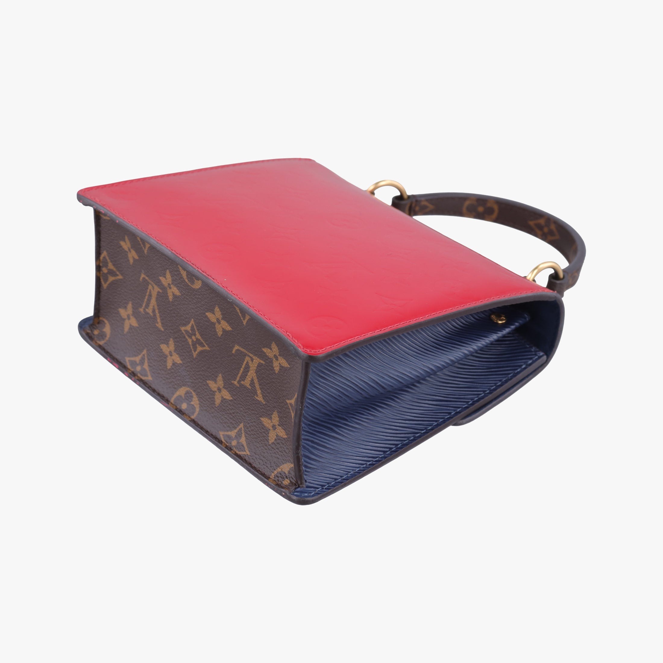 Pre-owned Louis Vuitton Spring street PM Scarlet Red Vernis×epi×Monogram Canvas M90505 shoulderbag | stylenewstar