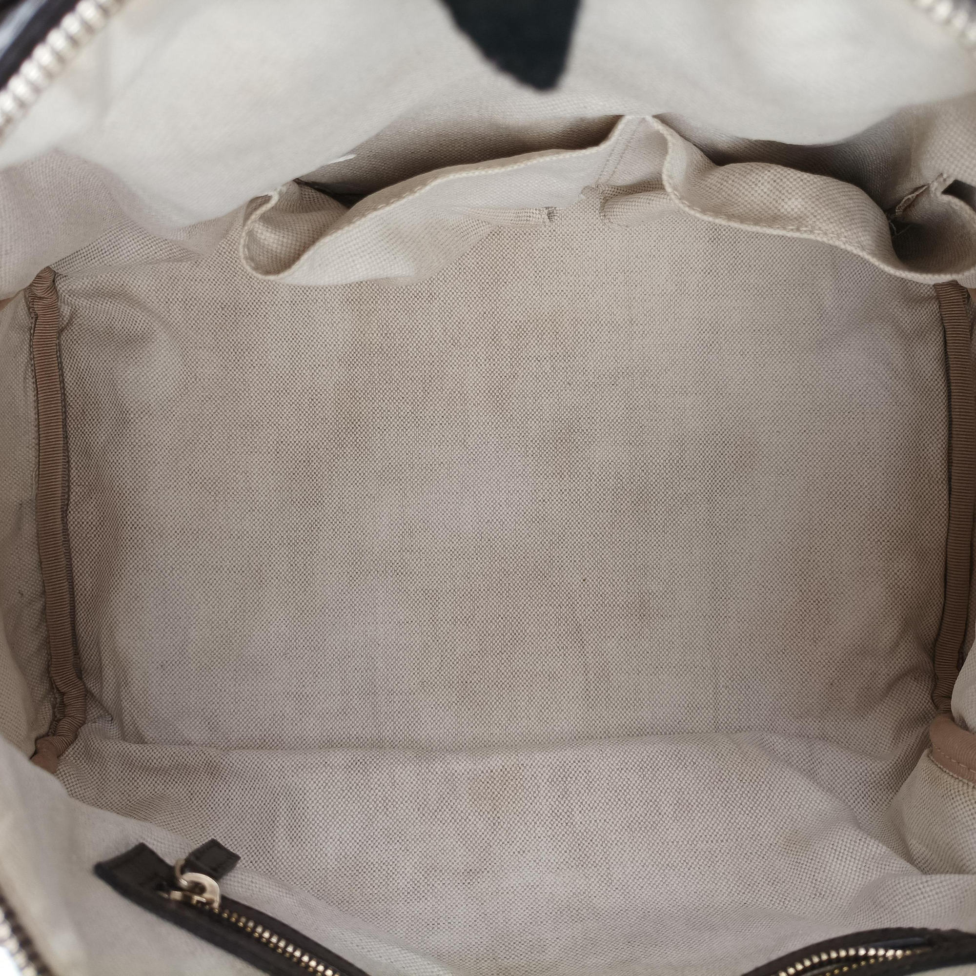Pre-owned Gucci Sherry Line Beige×green×red×Brown canvas×leather 247205 shoulderbag | stylenewstar