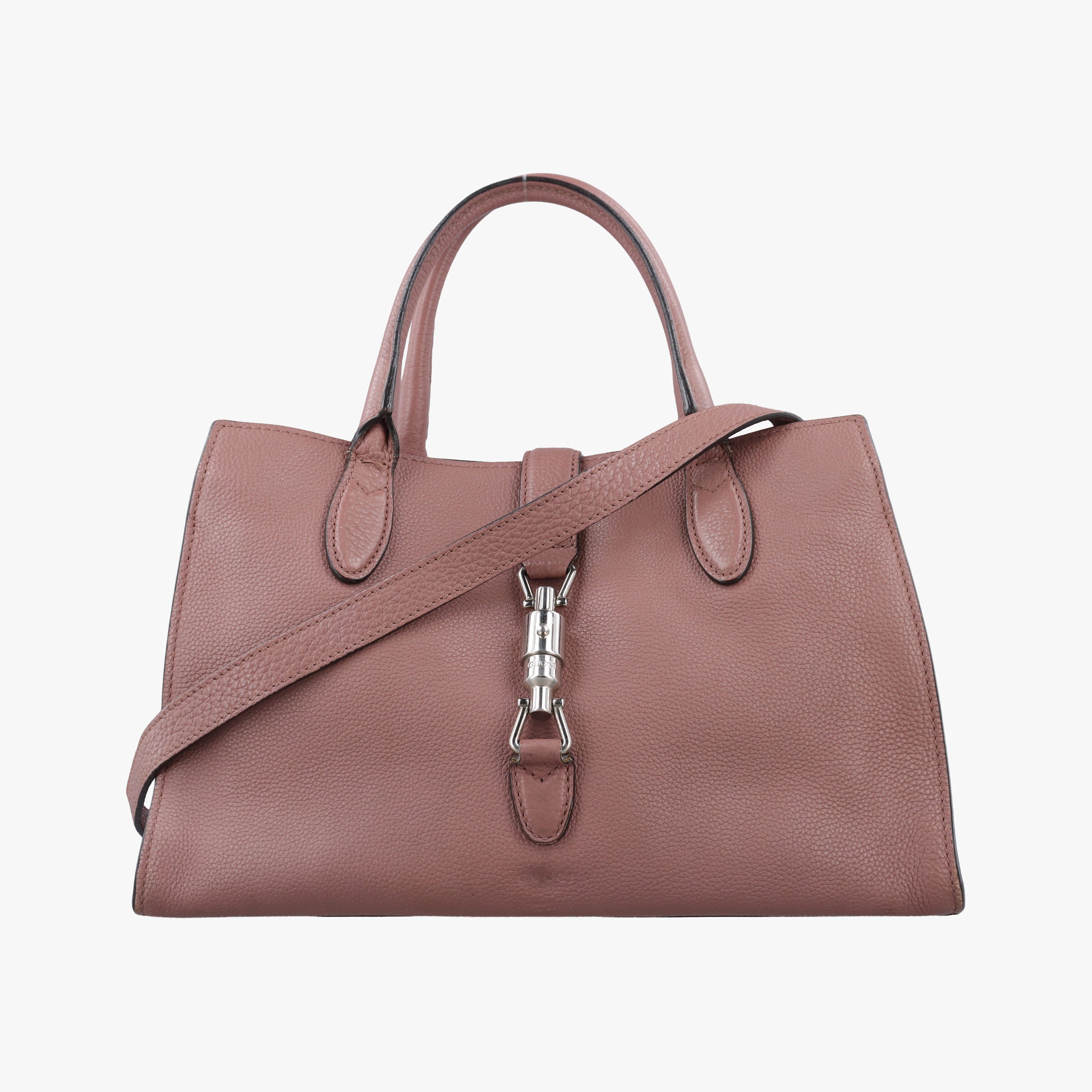 Pre-owned Gucci new jackie Antique Rose Leather 365460 shoulderbag | stylenewstar