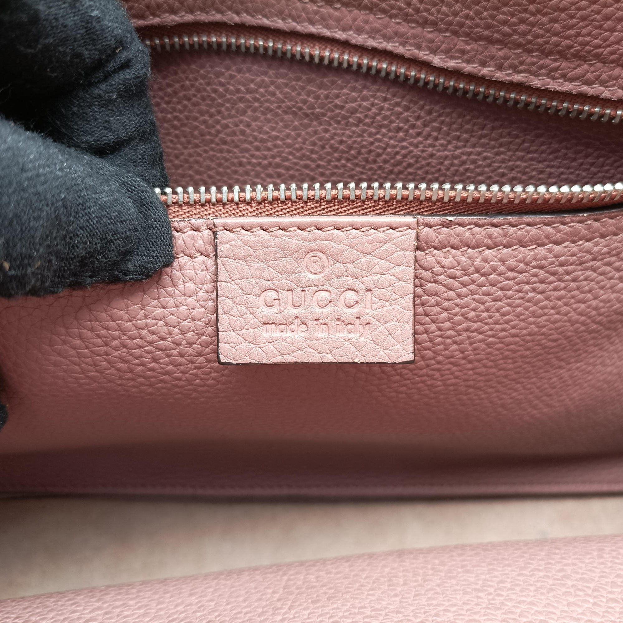 Pre-owned Gucci new jackie Antique Rose Leather 365460 shoulderbag | stylenewstar