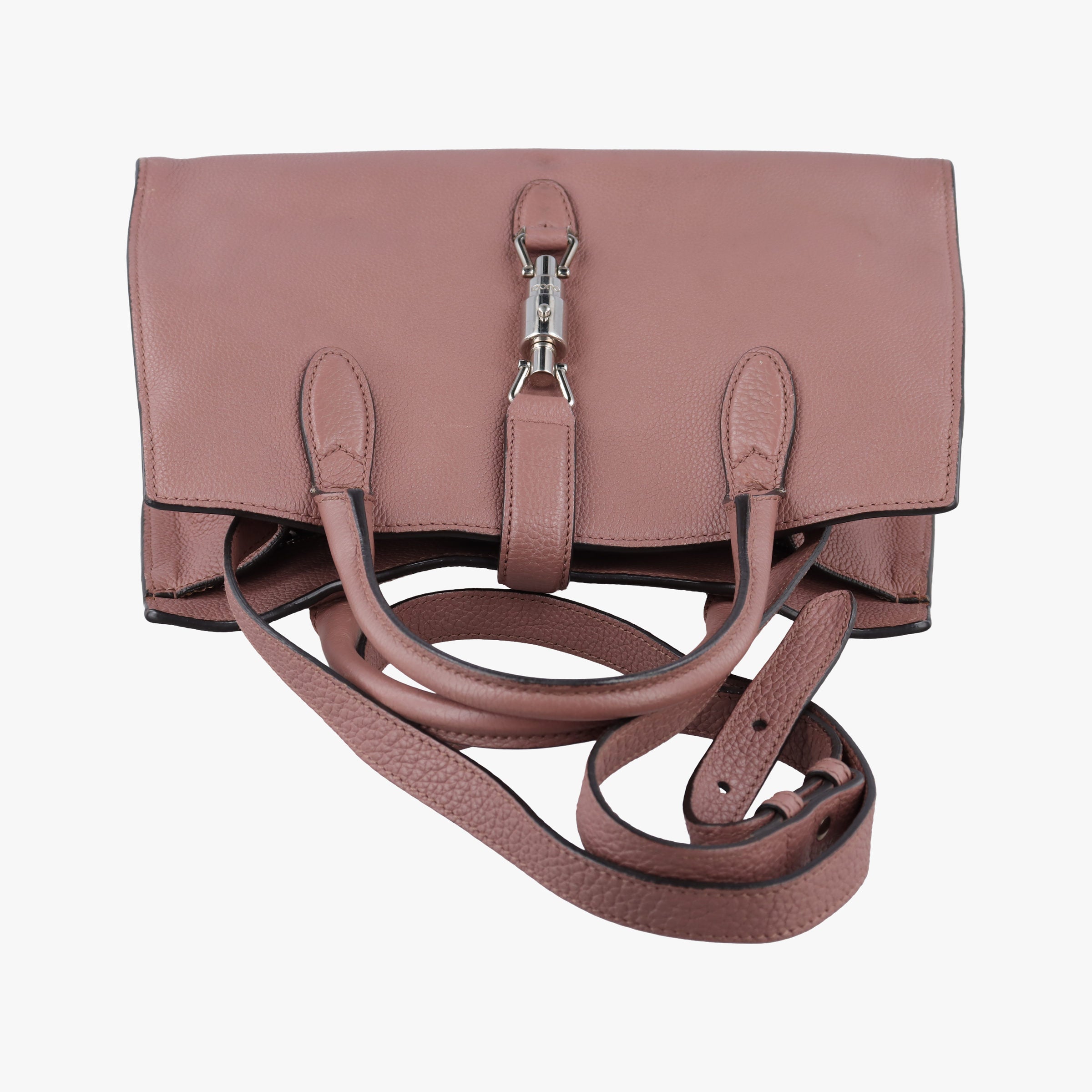 Pre-owned Gucci new jackie Antique Rose Leather 365460 shoulderbag | stylenewstar