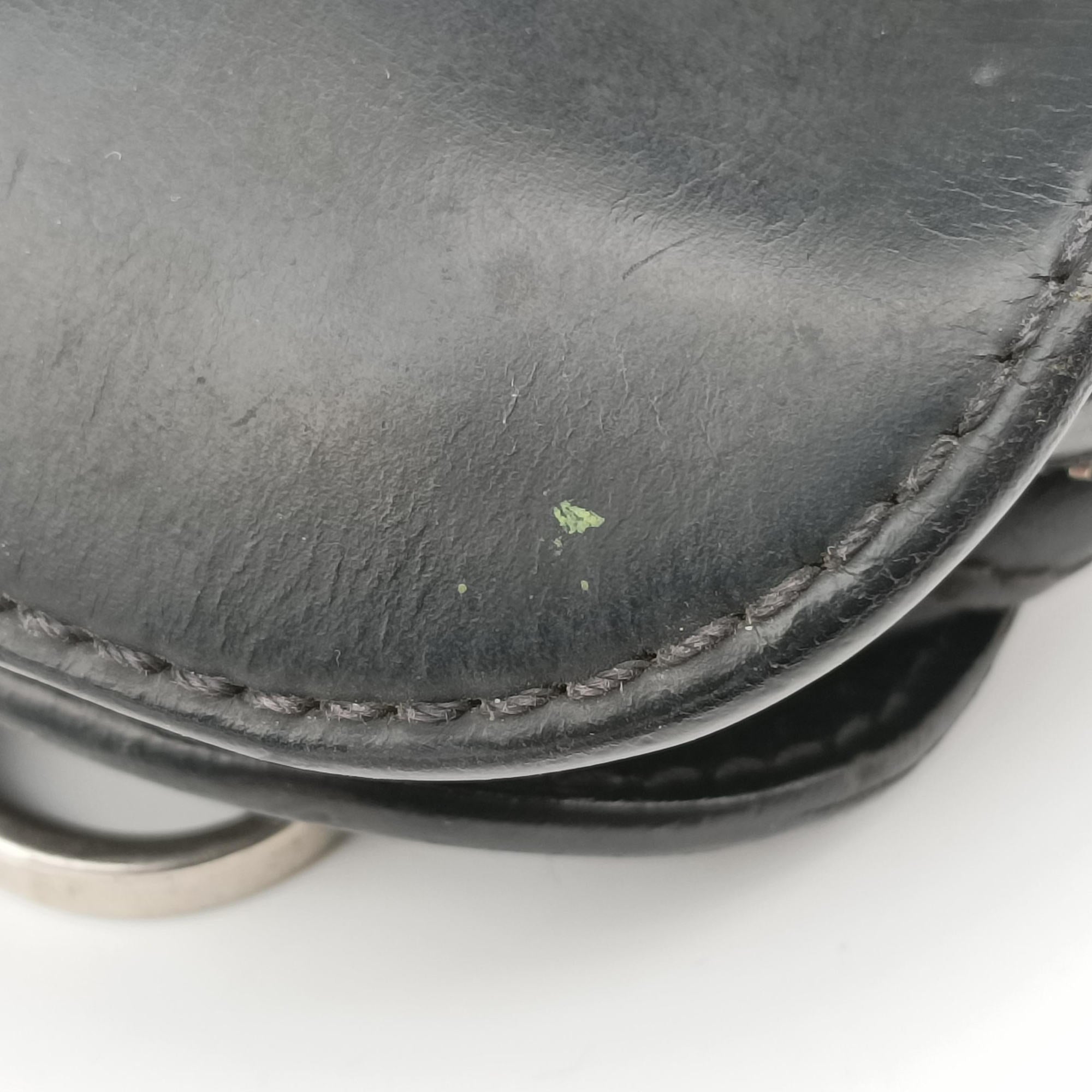 Pre-owned Louis Vuitton Bassano MM Noir Epi M54032 handbag | stylenewstar