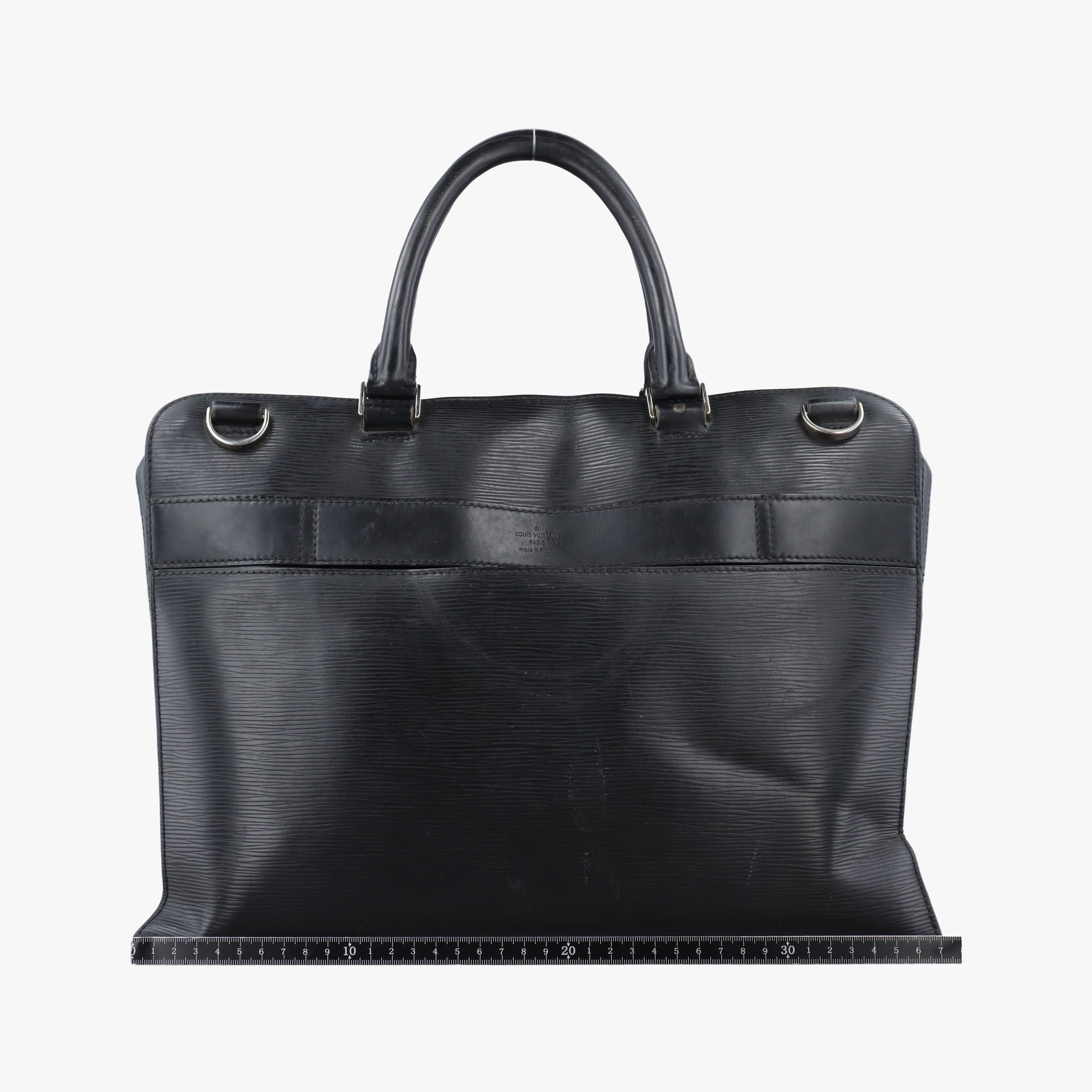 Pre-owned Louis Vuitton Bassano MM Noir Epi M54032 handbag | stylenewstar