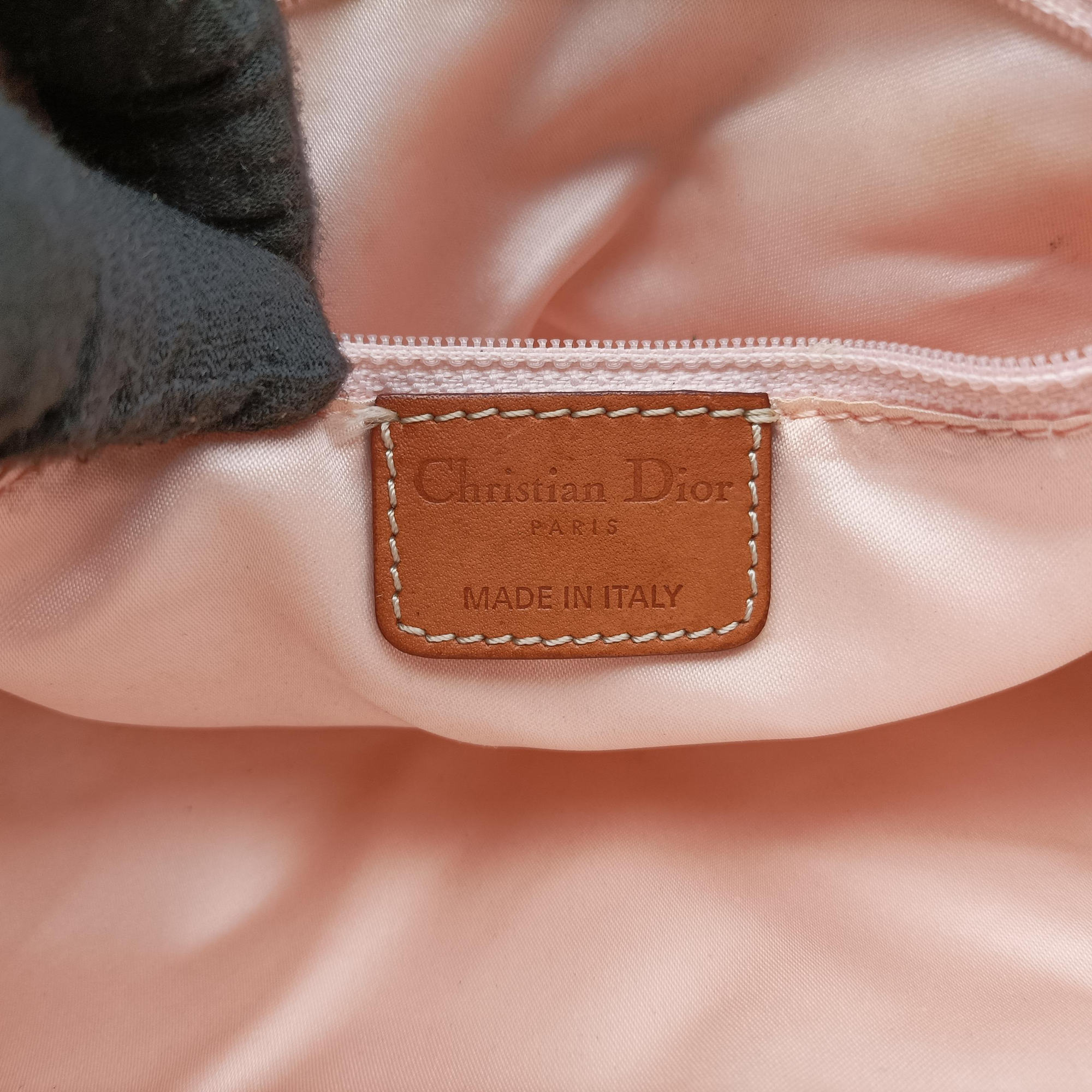 Pre-owned Christian Dior Trotter Romantic Beige×brown PVC coated canvas×Leather  shoulderbag | stylenewstar