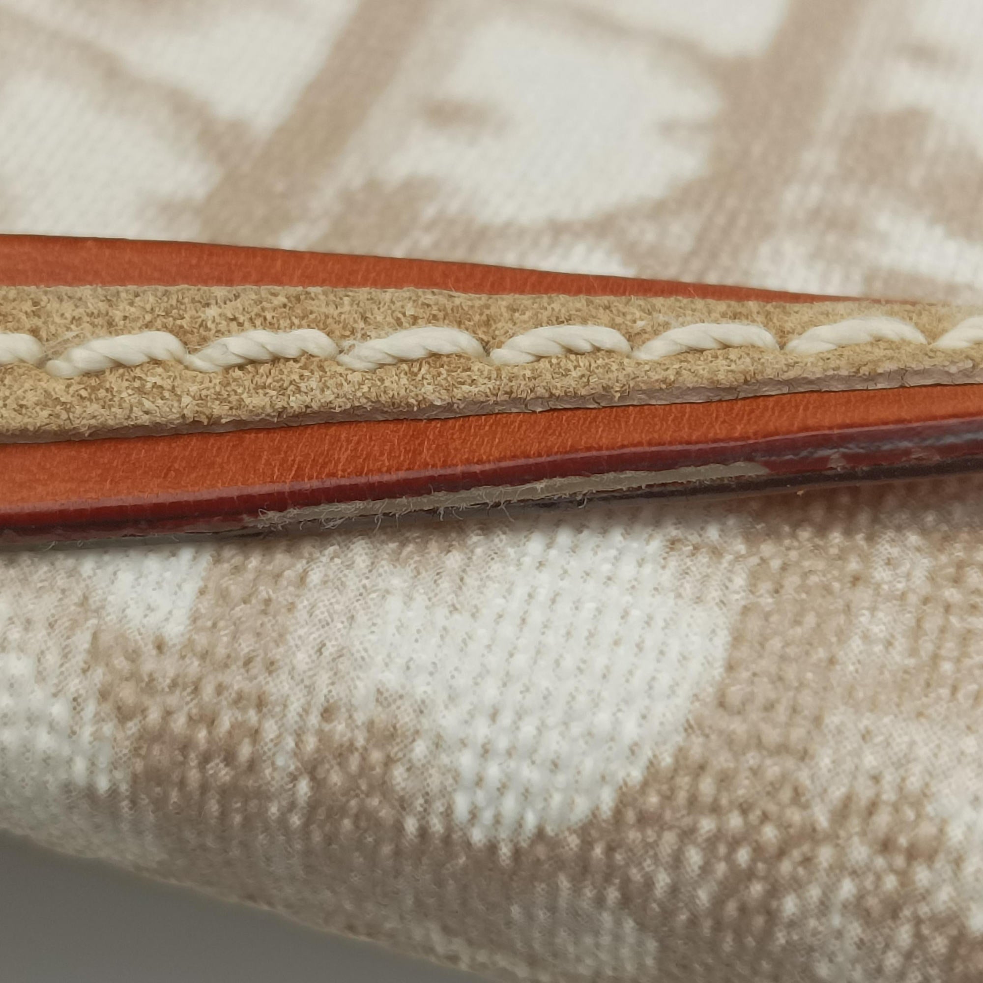 Pre-owned Christian Dior Trotter Romantic Beige×brown PVC coated canvas×Leather  shoulderbag | stylenewstar