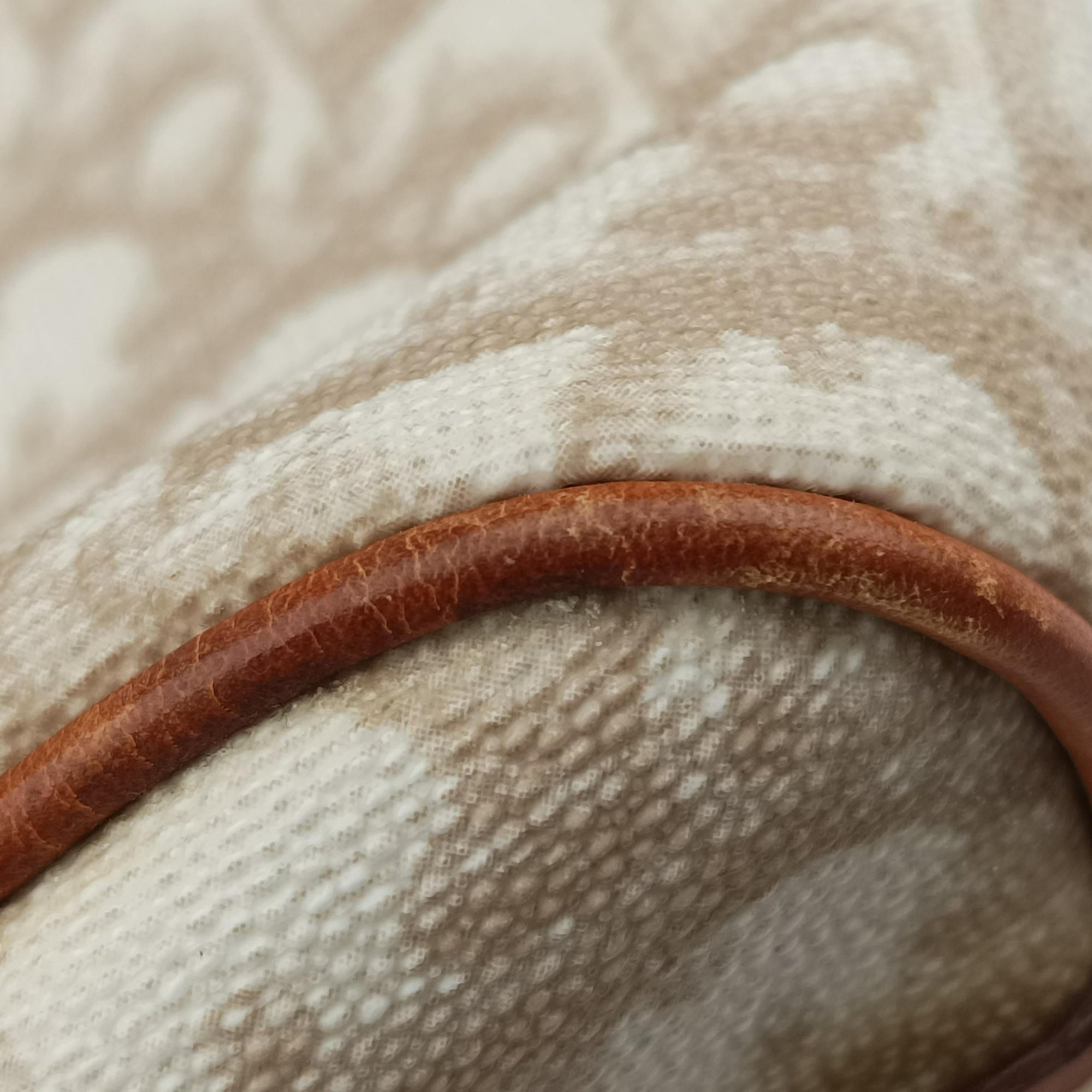 Pre-owned Christian Dior Trotter Romantic Beige×brown PVC coated canvas×Leather  shoulderbag | stylenewstar