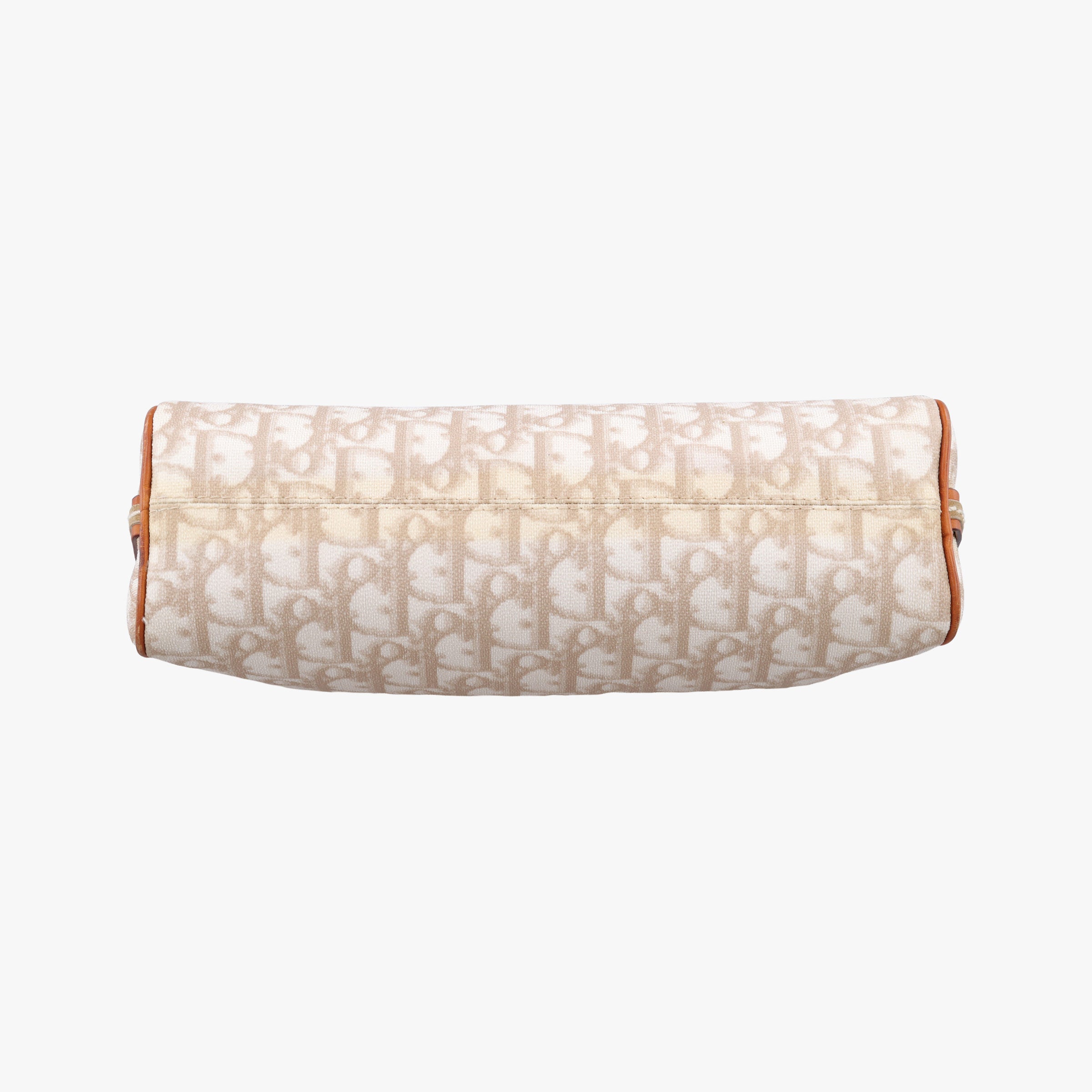 Pre-owned Christian Dior Trotter Romantic Beige×brown PVC coated canvas×Leather  shoulderbag | stylenewstar