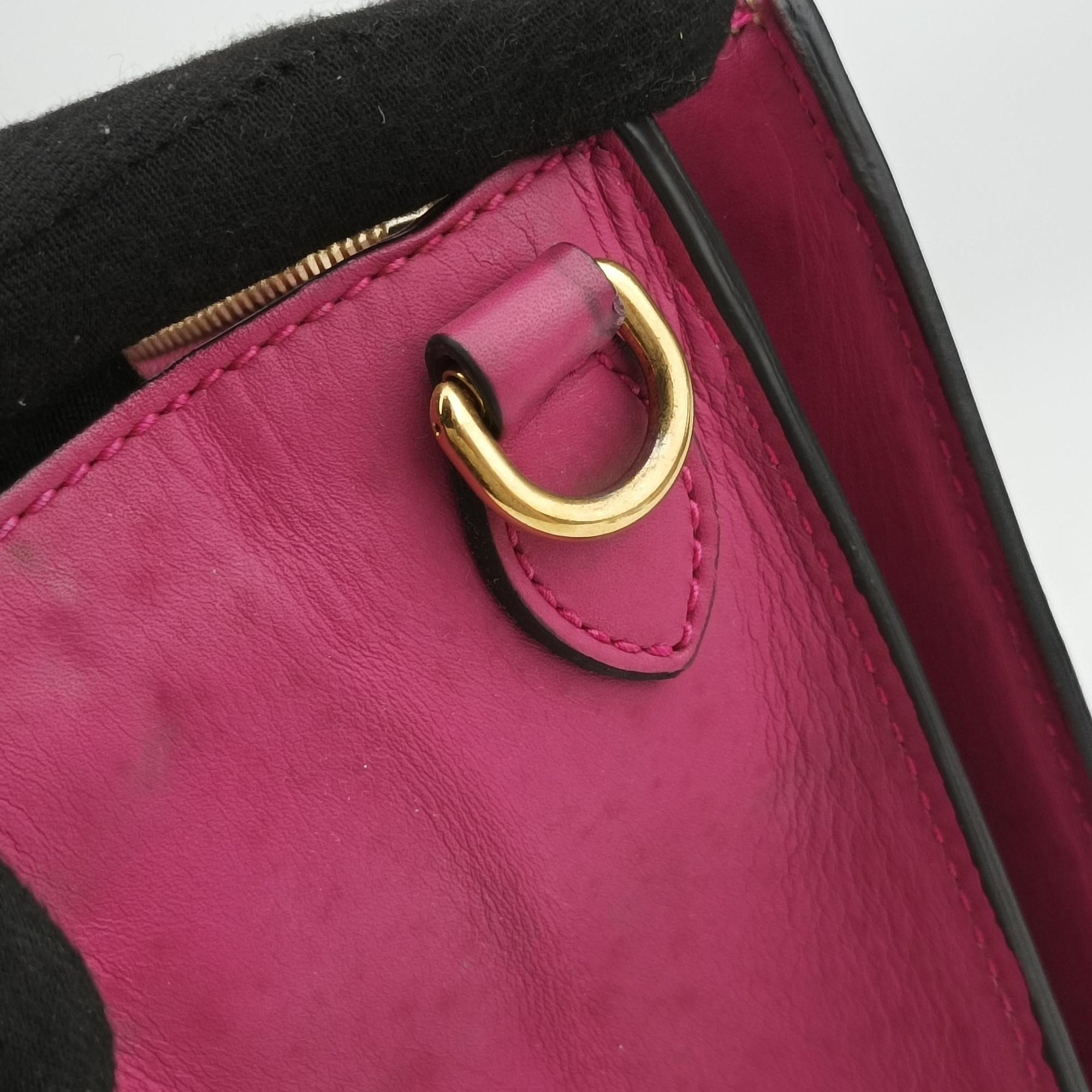 Pre-owned Gucci GG SUPREME Beige×Pink×Red PVC coated canvas×Leather 409531 shoulderbag | stylenewstar