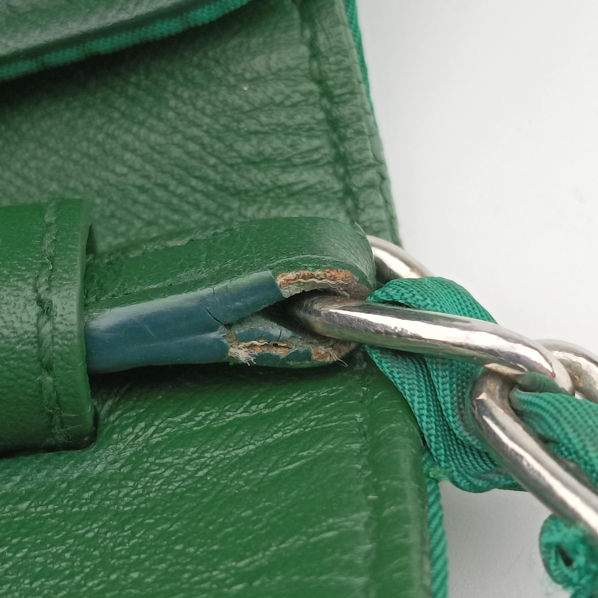 Pre-owned Prada Tessuto Nylon Quilted Impuntu Flap Green nylon  shoulderbag | stylenewstar