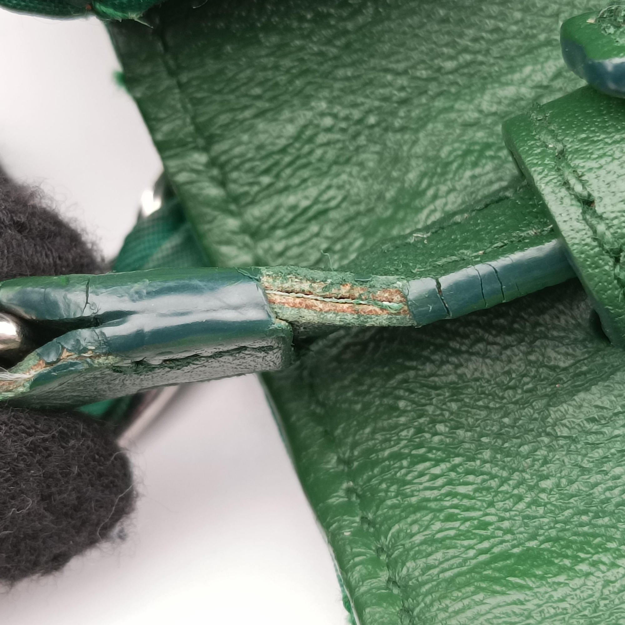 Pre-owned Prada Tessuto Nylon Quilted Impuntu Flap Green nylon  shoulderbag | stylenewstar