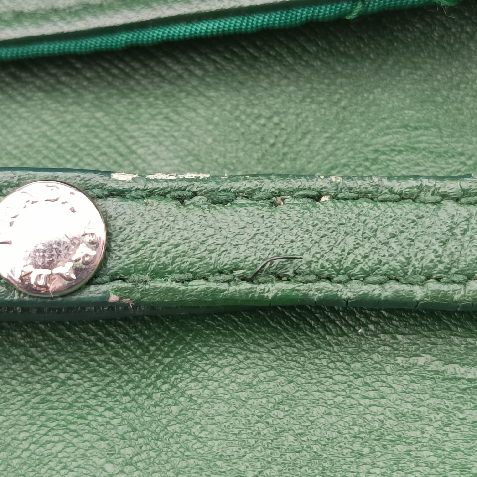 Pre-owned Prada Tessuto Nylon Quilted Impuntu Flap Green nylon  shoulderbag | stylenewstar